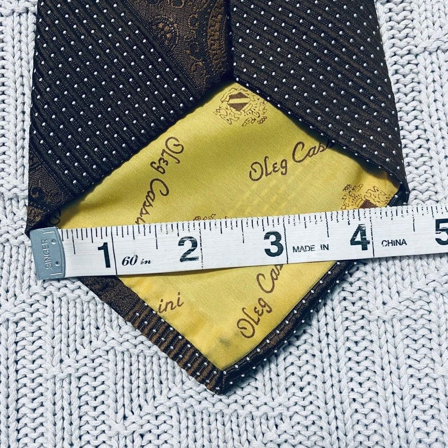 Oleg Cassini Vintage Oleg Cassini brown paisley tie Size ONE SIZE - 5 Thumbnail