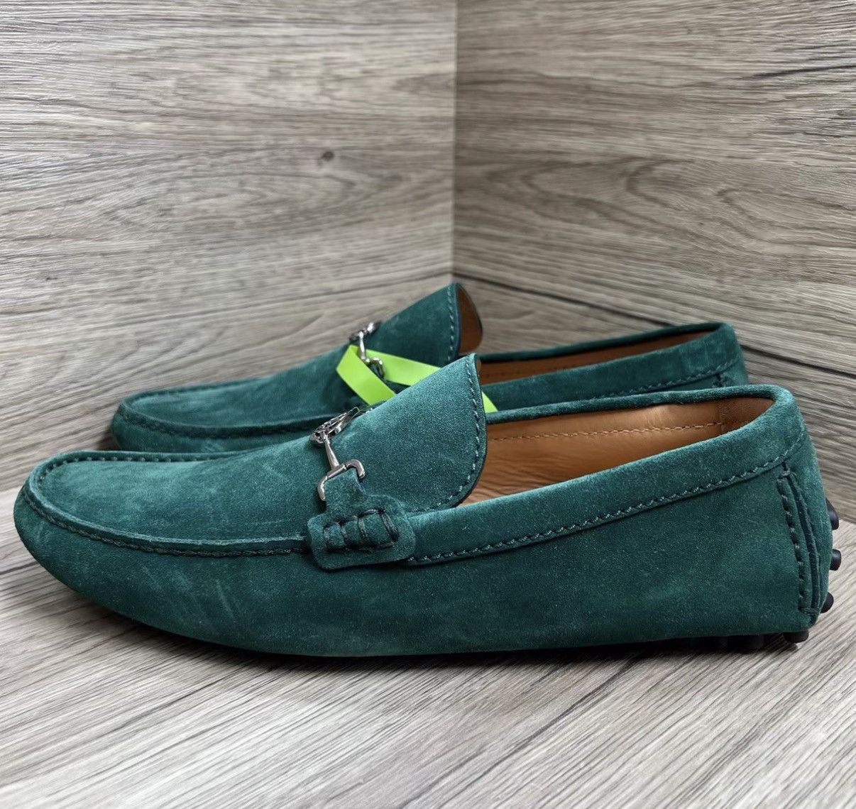 Louis Vuitton LV Louis Vuitton Porto Vecchio Green Circle Logo Loafers J41 Size US 7.5 / EU 40-41 - 1 Thumbnail