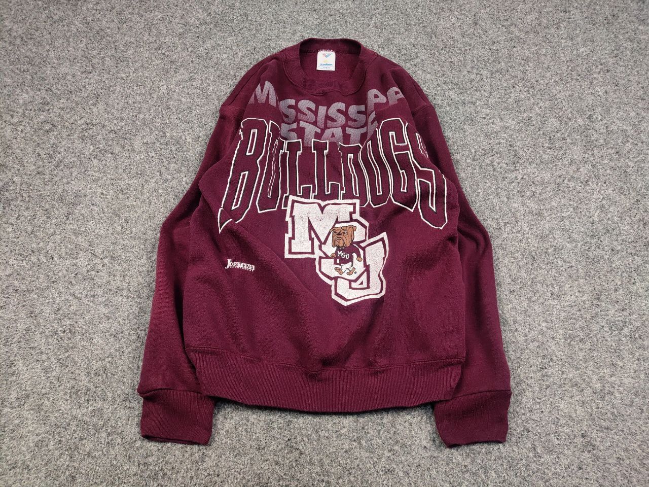 Vintage Vintage 90s Jostens MississippiState Bulldogs Sweatshirt USA Size US M / EU 48-50 / 2 - 3 Thumbnail