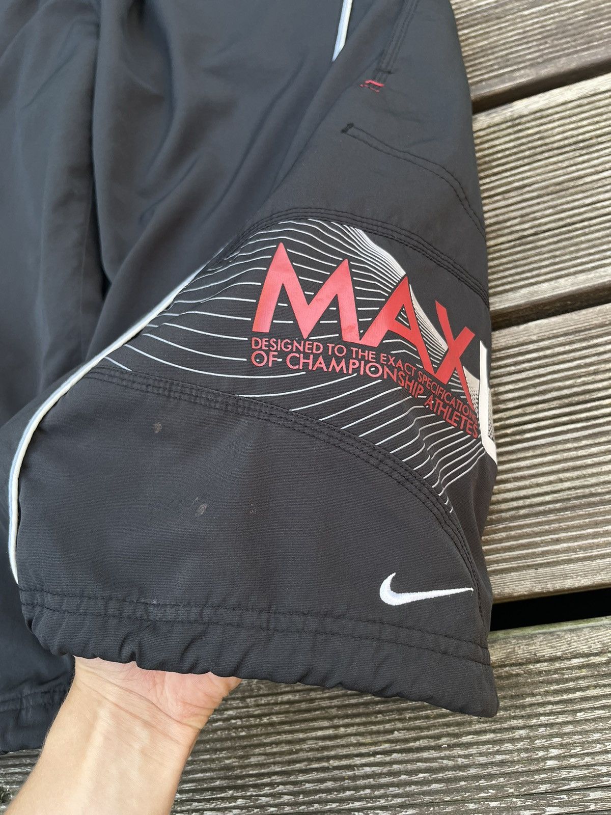 Nike × Vintage Vintage Y2K NIKE Black Shorts Pants Blokecore 00s Style Size US 32 / EU 48 - 2 Thumbnail
