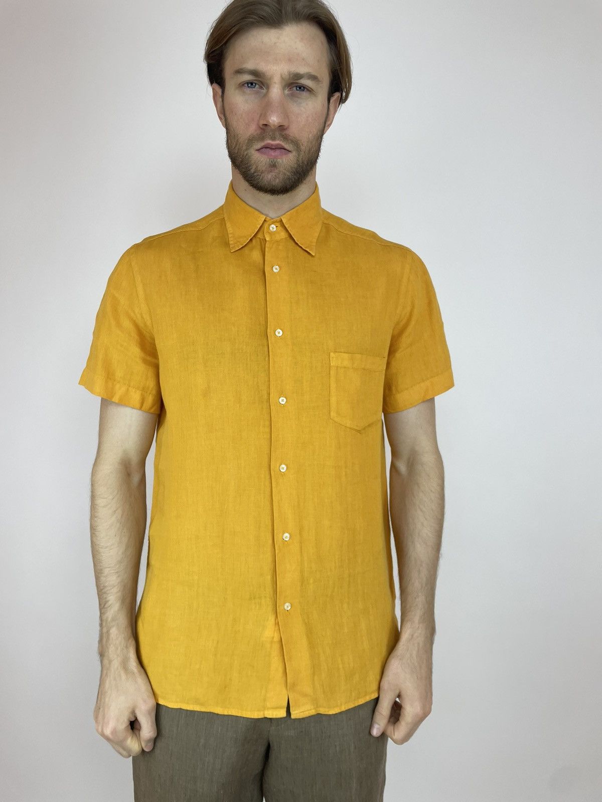 Etro ETRO linen Shirt Short sleeve Mens size XL Size US L / EU 52-54 / 3 - 3 Thumbnail