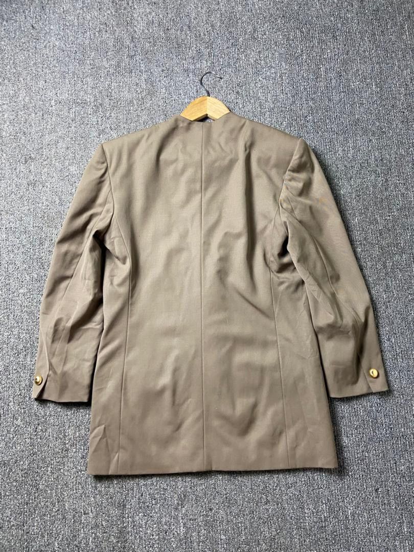 Japanese Brand Vintage GENY Collarless Blazer with Buttons (202) Size XS / US 0-2 / IT 36-38 - 2 Thumbnail