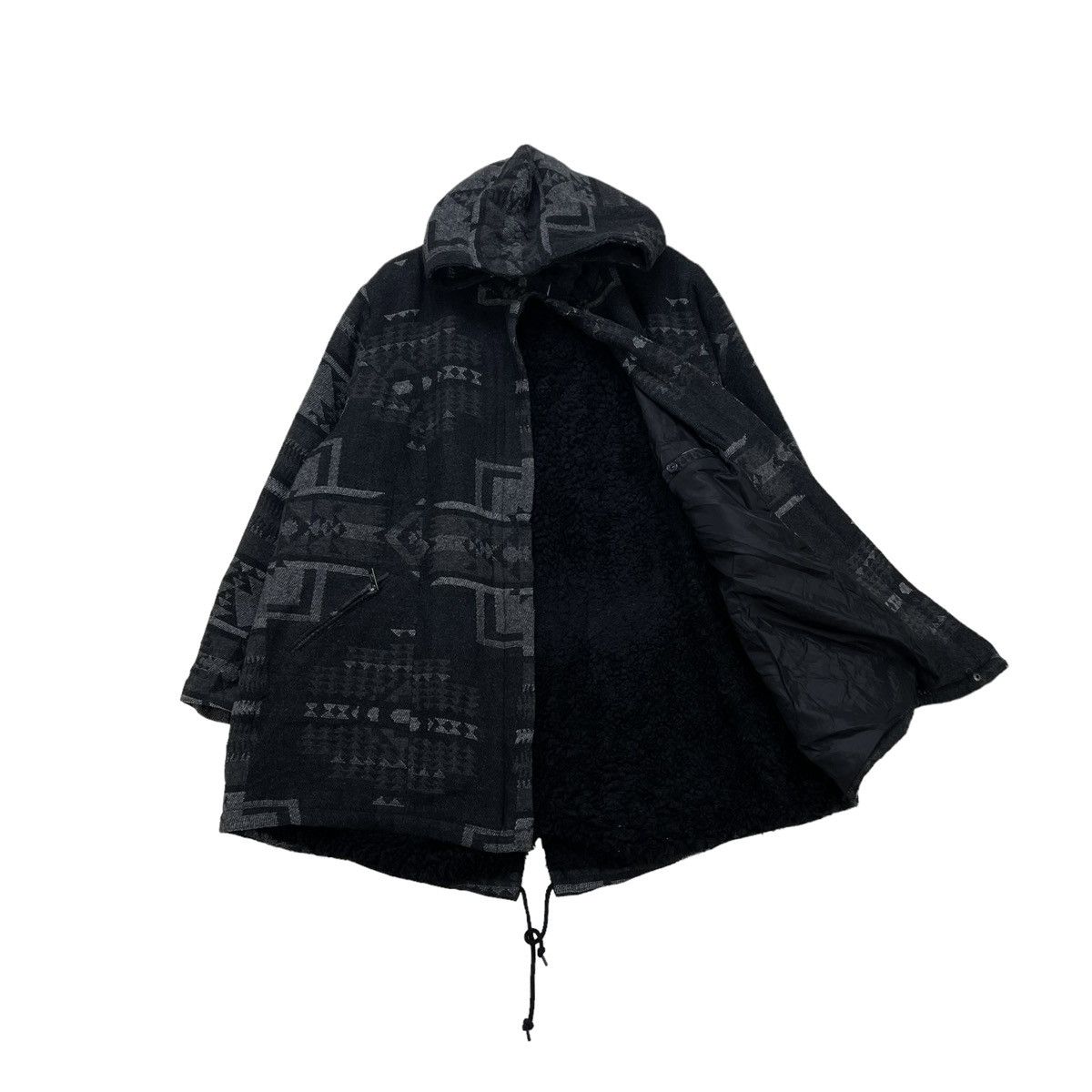 Japanese Brand 💥Japanese Brand Ulla Popken Shearling Native Hooded Jacket Size US L / EU 52-54 / 3 - 3 Thumbnail
