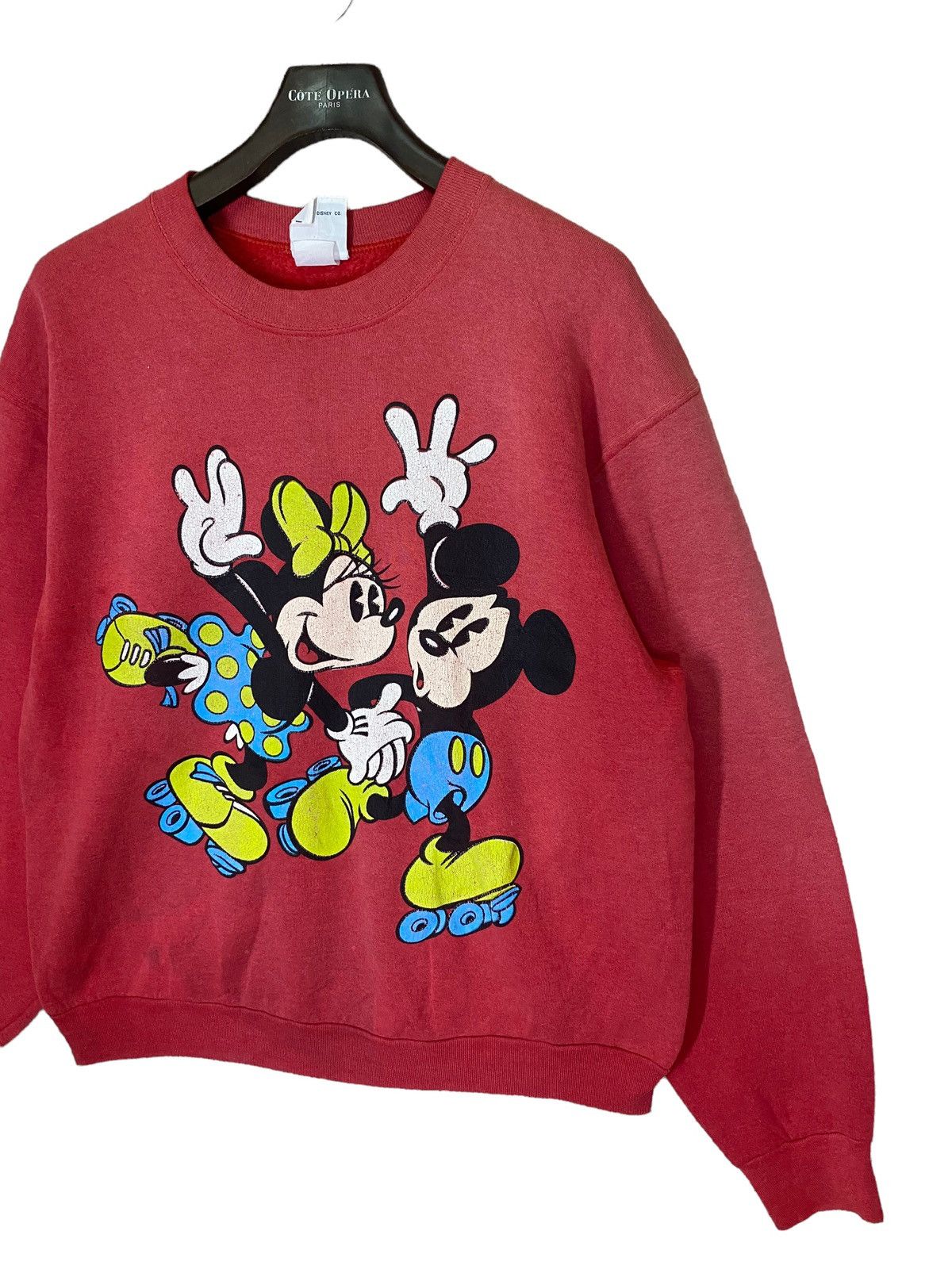 Disney × Mickey & Co. × Mickey Mouse ‼️VINTAGE MICKEY AND MINNE SWEATSHIRT CREWNECK SUNFADED ‼️ Size US L / EU 52-54 / 3 - 3 Thumbnail