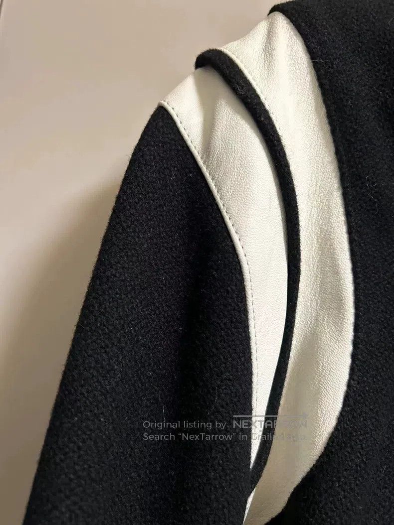 Saint Laurent Paris Saint Laurent Paris Black and White Basic Baseball Jacket Size US L / EU 52-54 / 3 - 2 Thumbnail