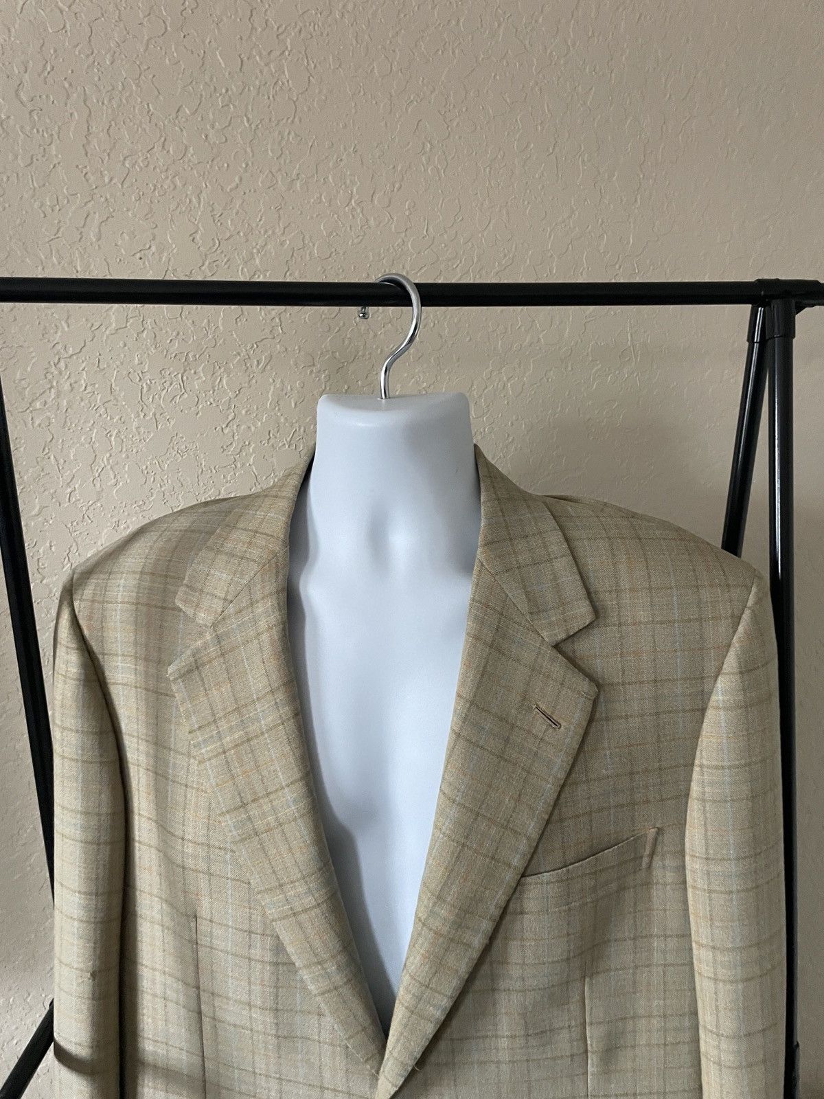 Brioni Nomentano Plaid 100% wool Blazer Size 44R - 2 Thumbnail