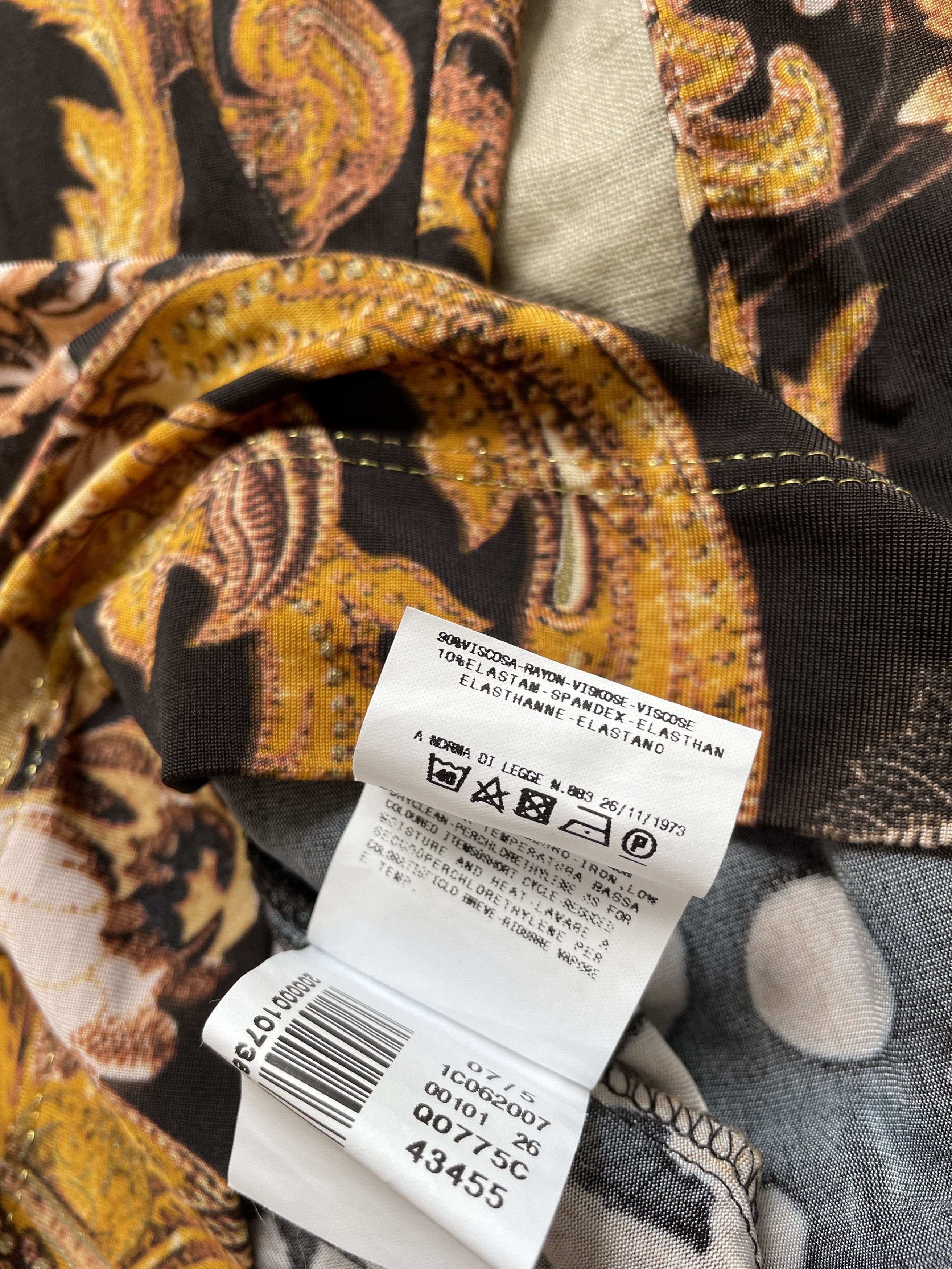 Just Cavalli Just Cavalli Rayon Printed Pattern Top Blouse 6937AC Size M / US 6-8 / IT 42-44 - 8 Thumbnail