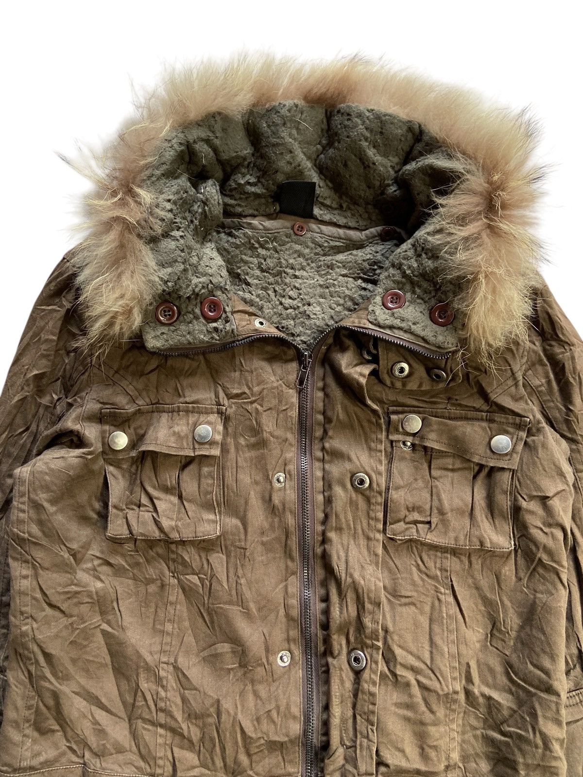 Japanese Brand JAPANESE BONDAGE SPLENDEUR FUR MULTI POCKET PUNK JACKET Size US S / EU 44-46 / 1 - 4 Thumbnail