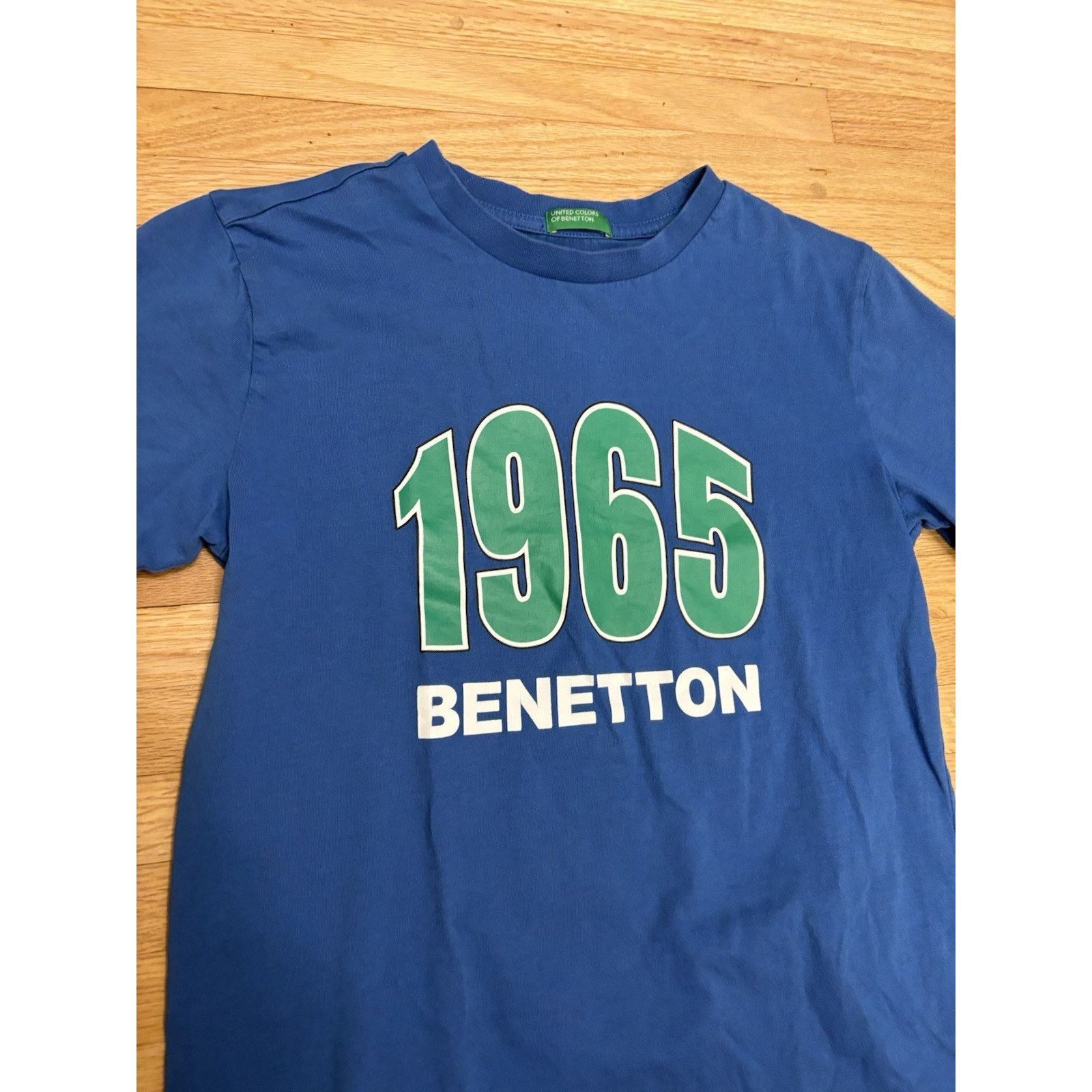United Colors Of Benetton United Colors Of Benetton T Shirt Mens S Blue Cotton Size US XS / EU 42 / 0 - 3 Thumbnail