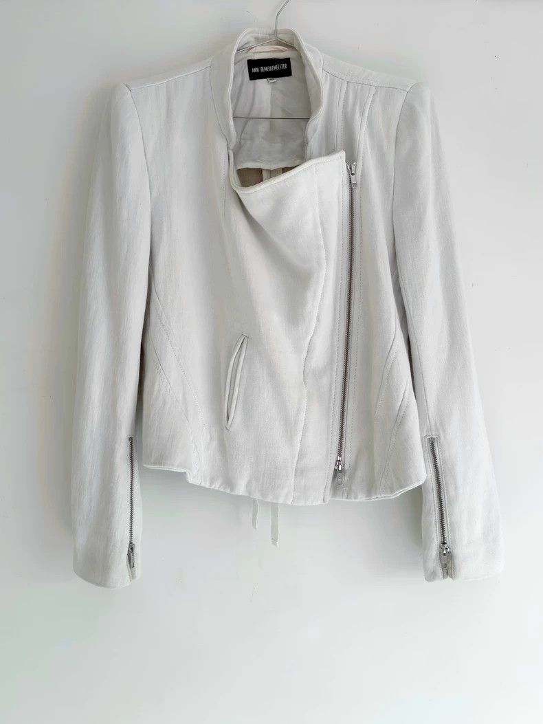 Ann Demeulemeester Ann Demeulemeester2000s zip tie Stooges white coat-2506 Size US L / EU 52-54 / 3 - 3 Thumbnail