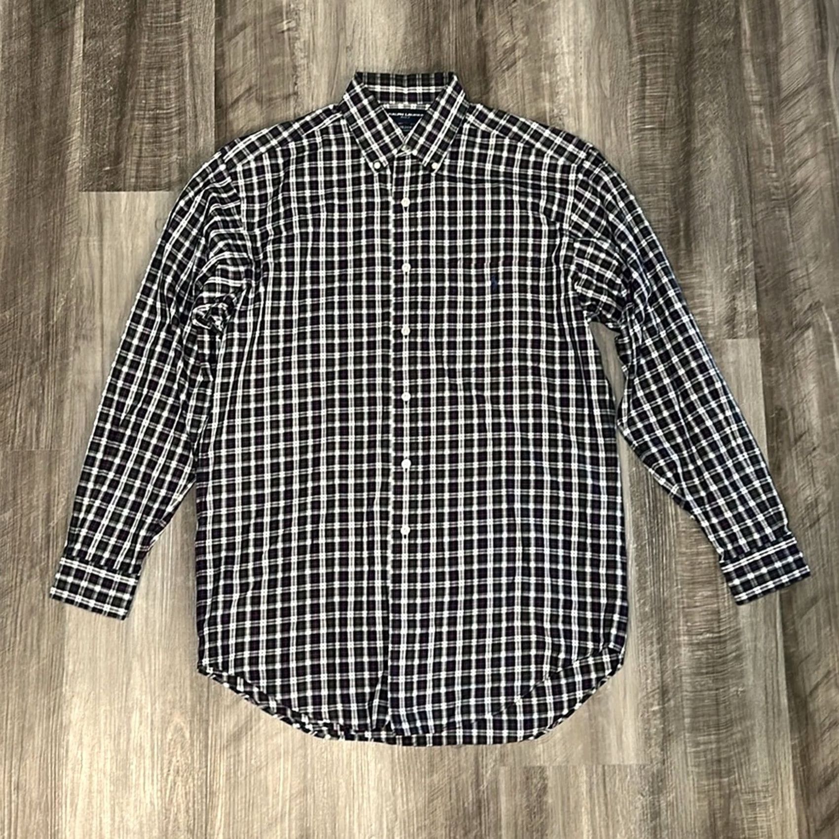 Ralph Lauren VINTAGE Ralph Lauren Golf Tilden Long Sleeve Button Down Shirt Small Mens Blue Plaid Navy Green White Red Size US S / EU 44-46 / 1 - 2 Thumbnail