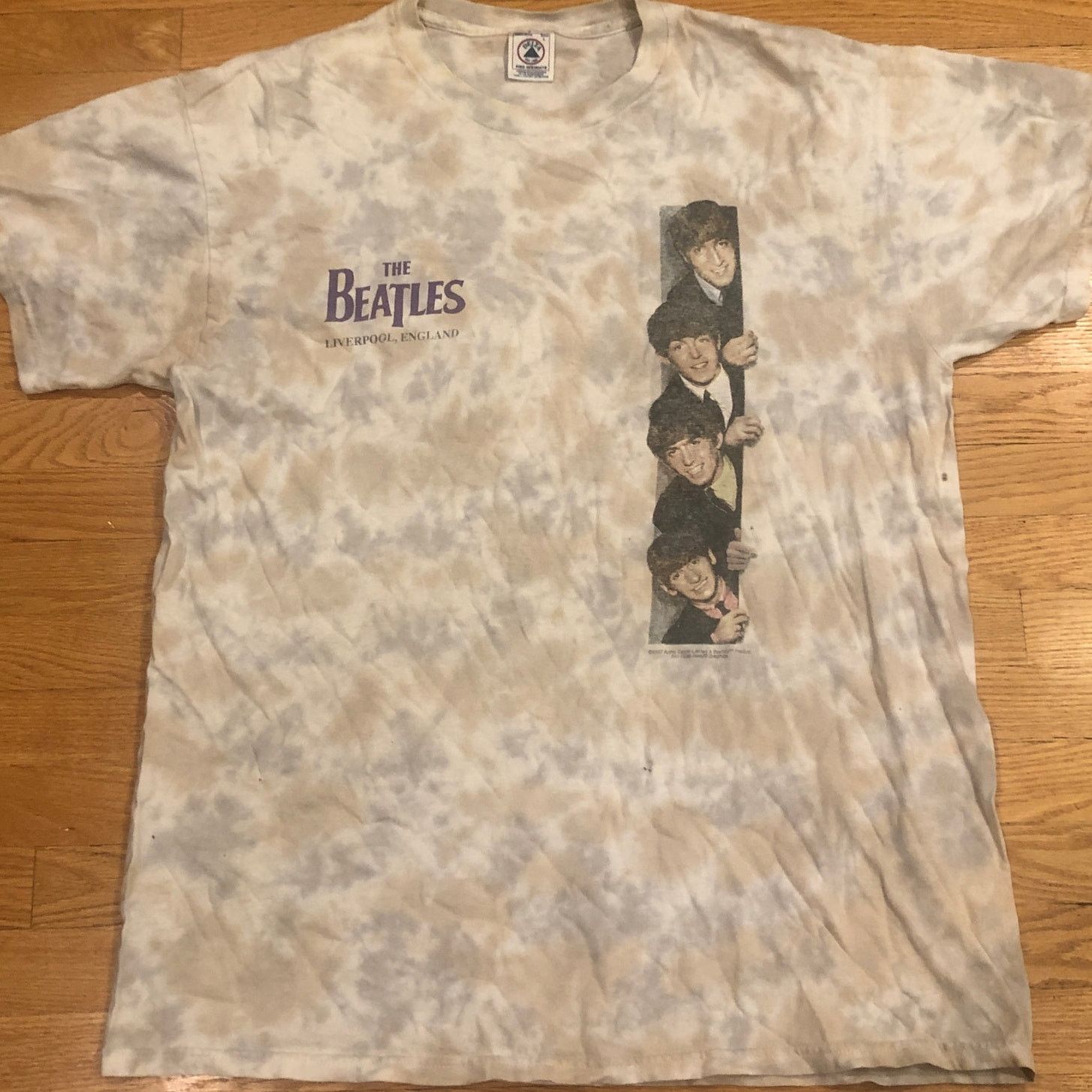 Delta Vintage 1997 The Beatles England Tie Dye Band Shirt Sz Large Size US L / EU 52-54 / 3 - 10 Thumbnail