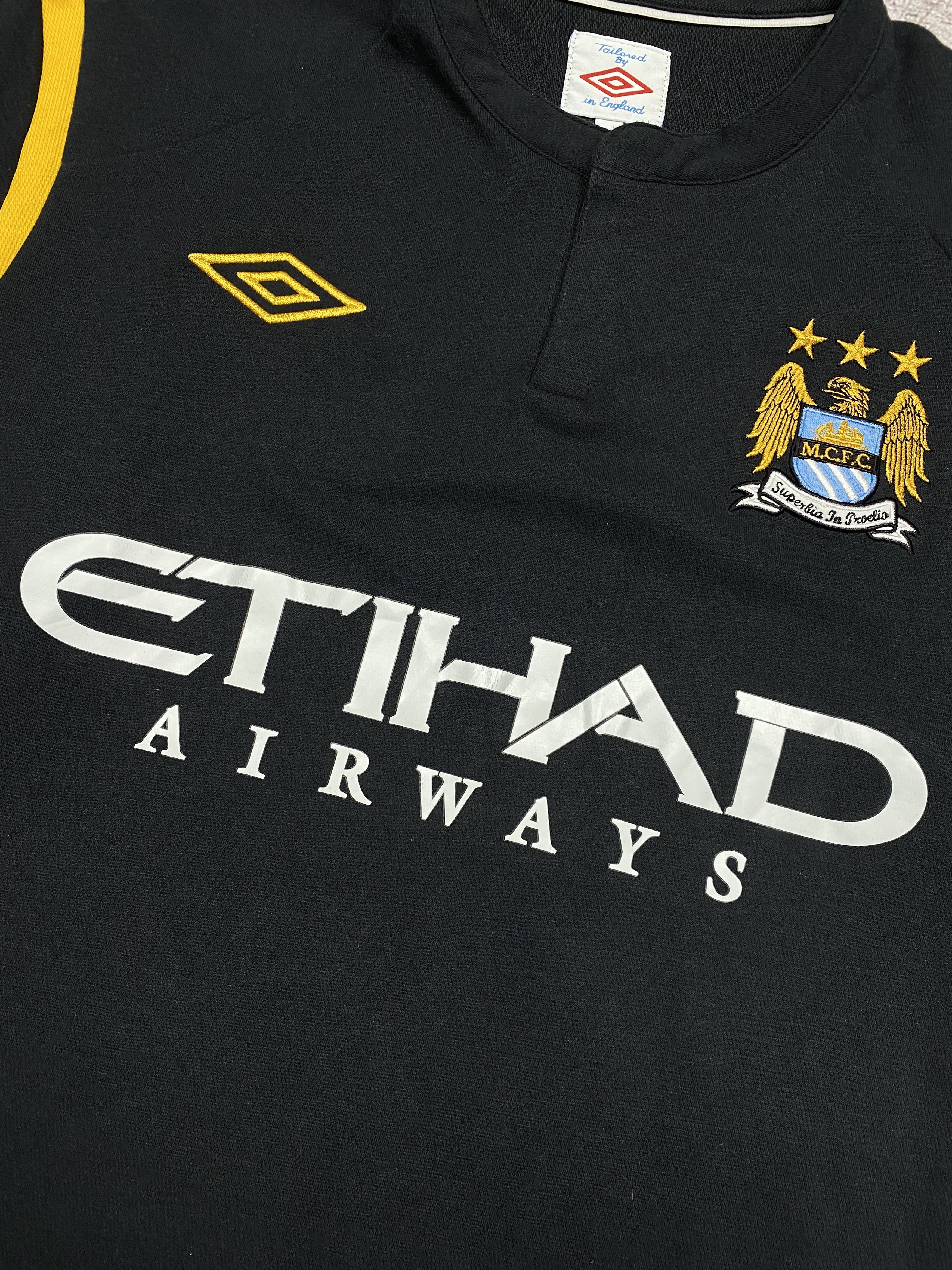 Umbro Umbro Manchester City Vintage Mens Jersey T-Shirt Size US L / EU 52-54 / 3 - 6 Thumbnail