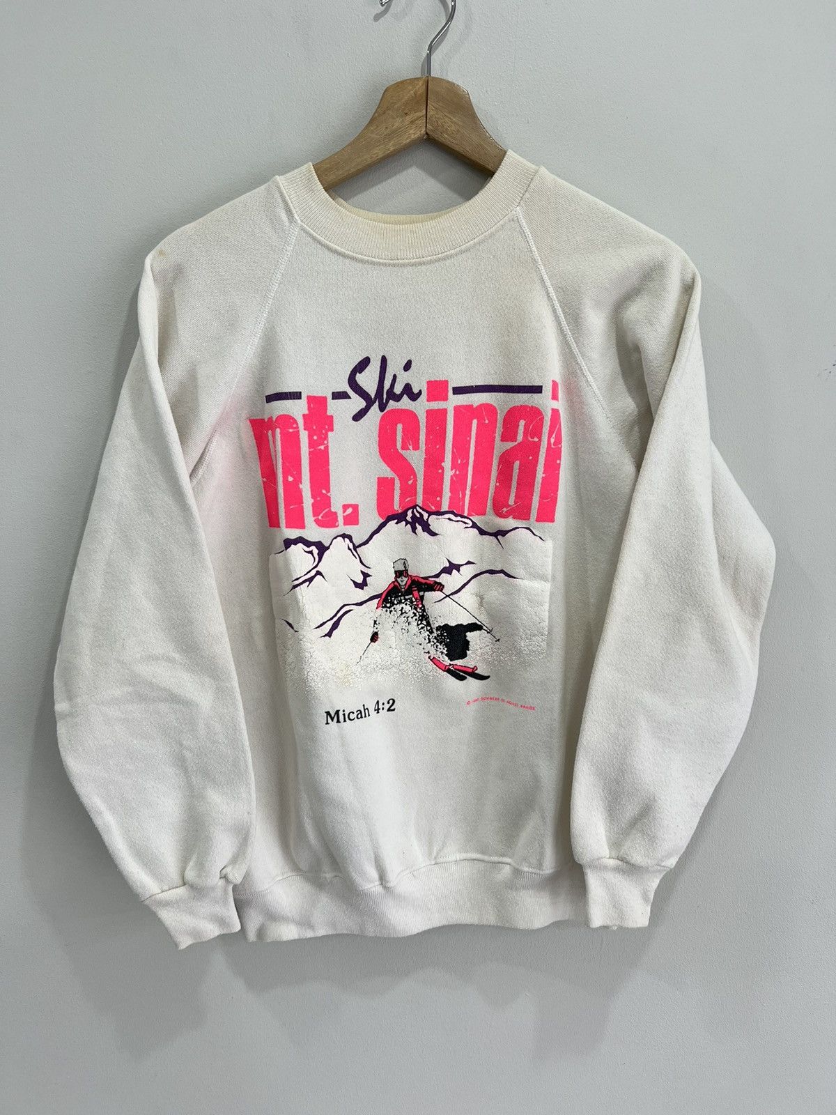 Vintage Vintage Mt Sinai Ski Sweater Sweatshirt crewneck snowboard Size US S / EU 44-46 / 1 - 1 Thumbnail