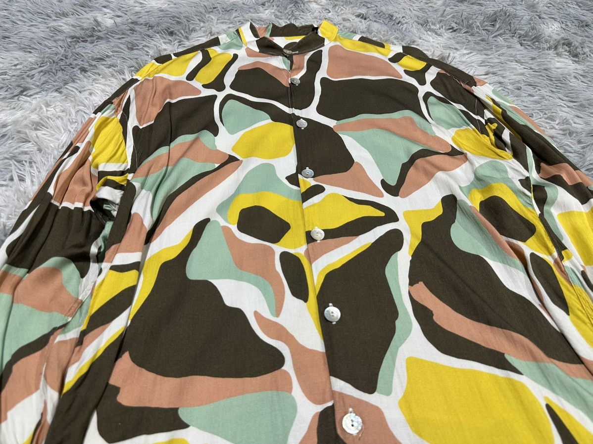 Other 🔥Costumein Abstract Rayon Shirt Ls Mandarin Collar Size US XL / EU 56 / 4 - 2 Thumbnail