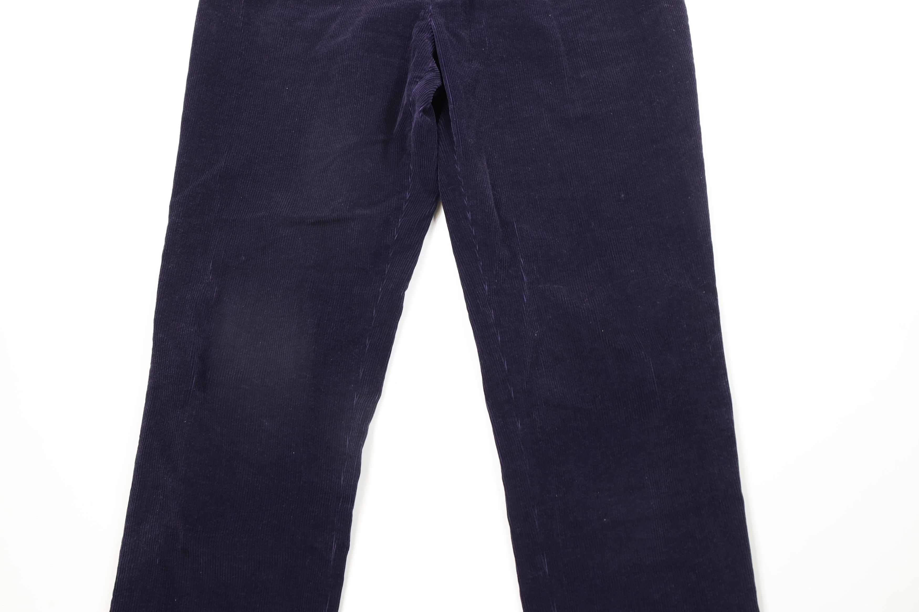 Lands' End × Vintage Vintage 90s Lands End Pleated Wide Leg Corduroy Chino Pants Size US 38 / EU 54 - 3 Thumbnail