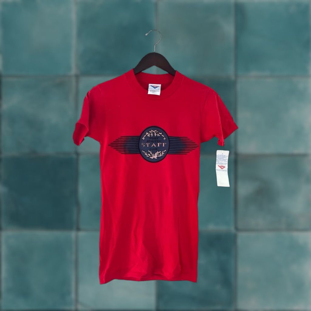 PONY VINTAGE PONY T-SHIRT Mens Small Deadstock NWT 90s Made in USA Red Graphic Crew Neck Size US S / EU 44-46 / 1 - 1 Thumbnail