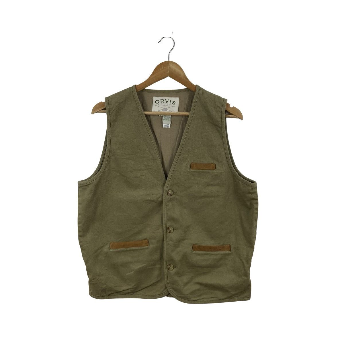Orvis ORVIS SPORTING TRADITIONS Utility Vest Leather Trim Button Size US M / EU 48-50 / 2 - 3 Thumbnail