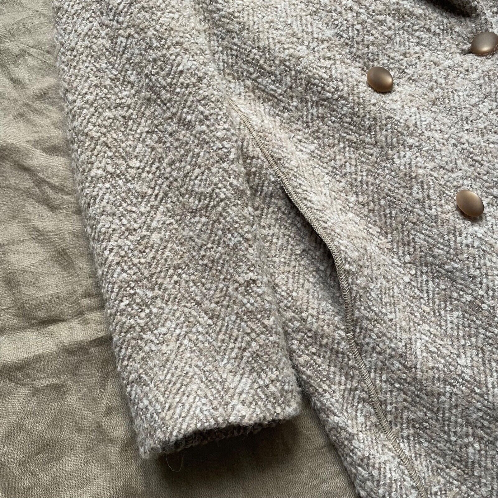 Emporio Armani Emporio Armani Icon Double Breasted Wool Alpaca Coat 8318AC Size M / US 6-8 / IT 42-44 - 5 Thumbnail