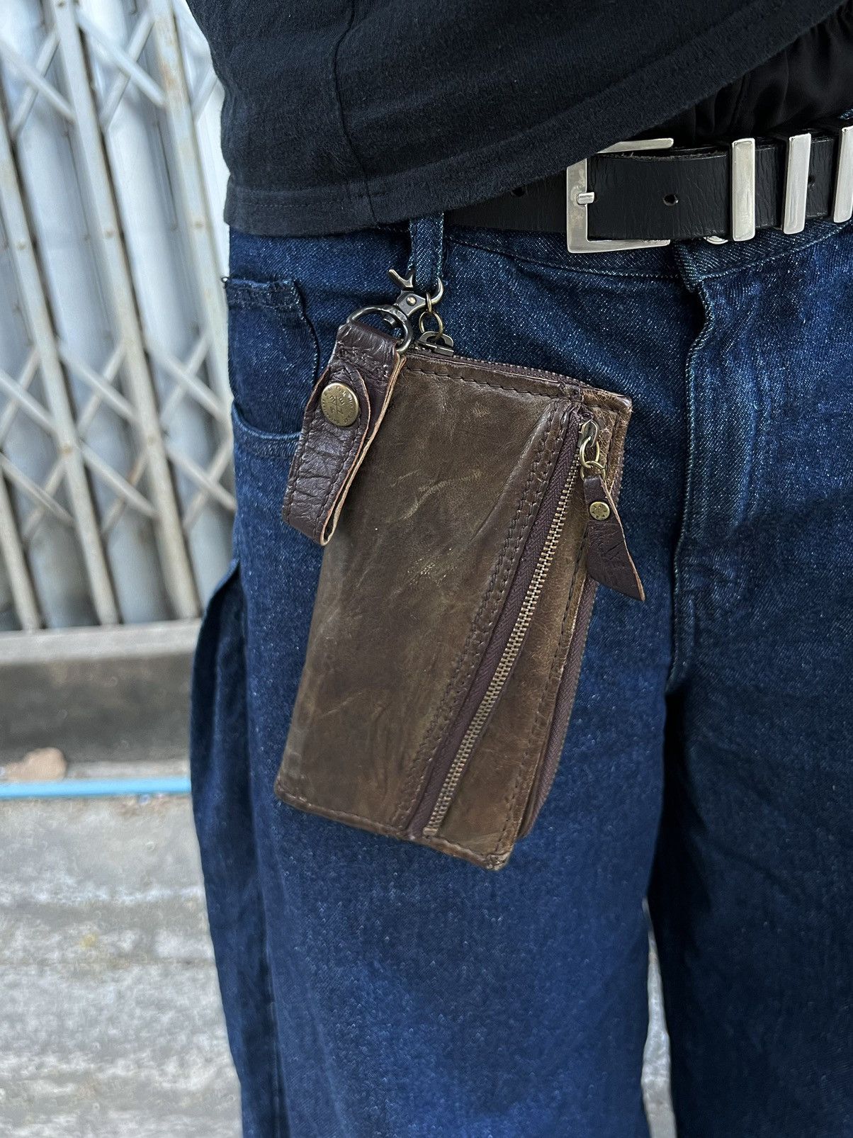Genuine Leather Vintage Leather Wallet Multi Pocket Feel like Ifsixwasnine Size ONE SIZE - 3 Thumbnail