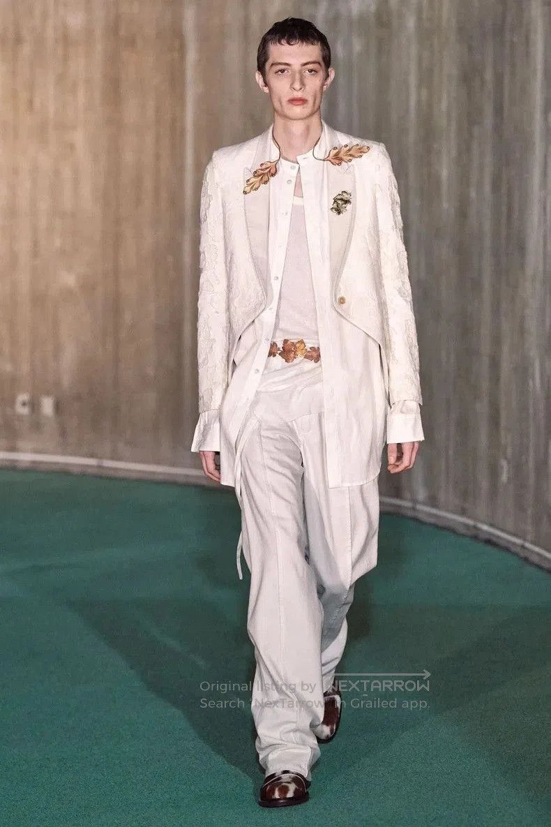 Ann Demeulemeester Ann Demeulemeester Embroidered Wool Blazer. Size US M / EU 48-50 / 2 - 8 Thumbnail