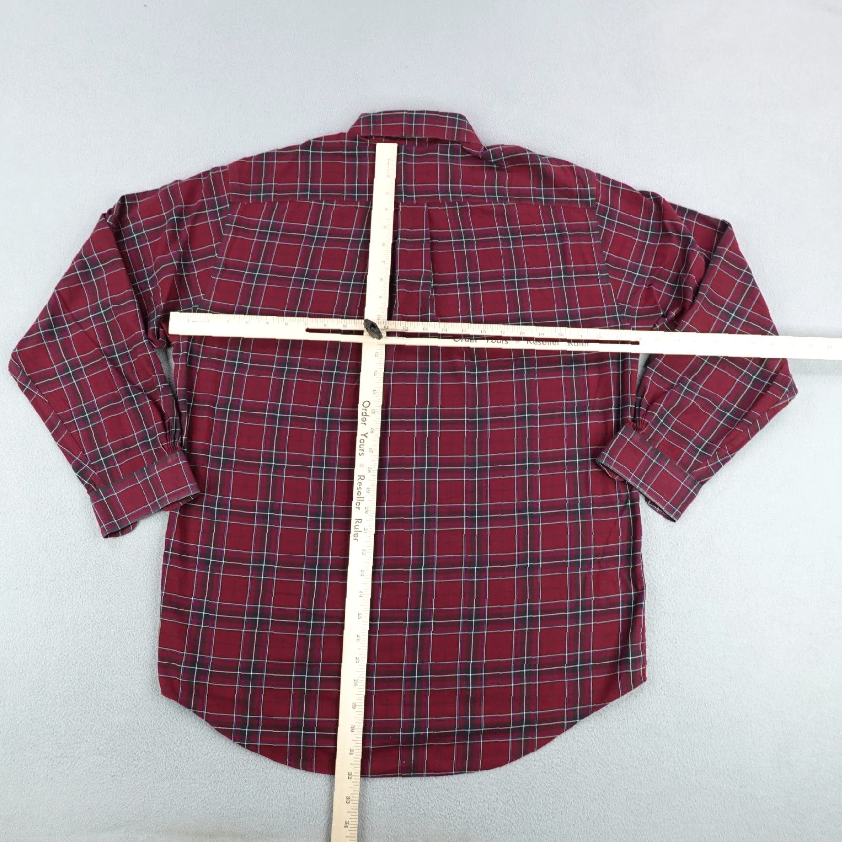 Brooks Brothers VINTAGE Brooks Brothers Shirt Mens M Red Green Tartan Plaid Non Iron 346 Button-Up Cotton Regular Collar-Down Pockets long Sleeve Size US M / EU 48-50 / 2 - 5 Thumbnail