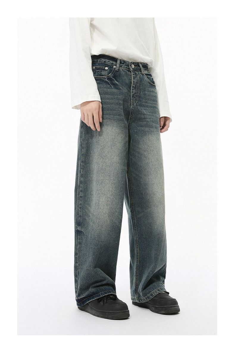 Vintage Men's American High-Street Retro Loose-Fit Washed Jeans Size US 32 / EU 48 - 4 Thumbnail