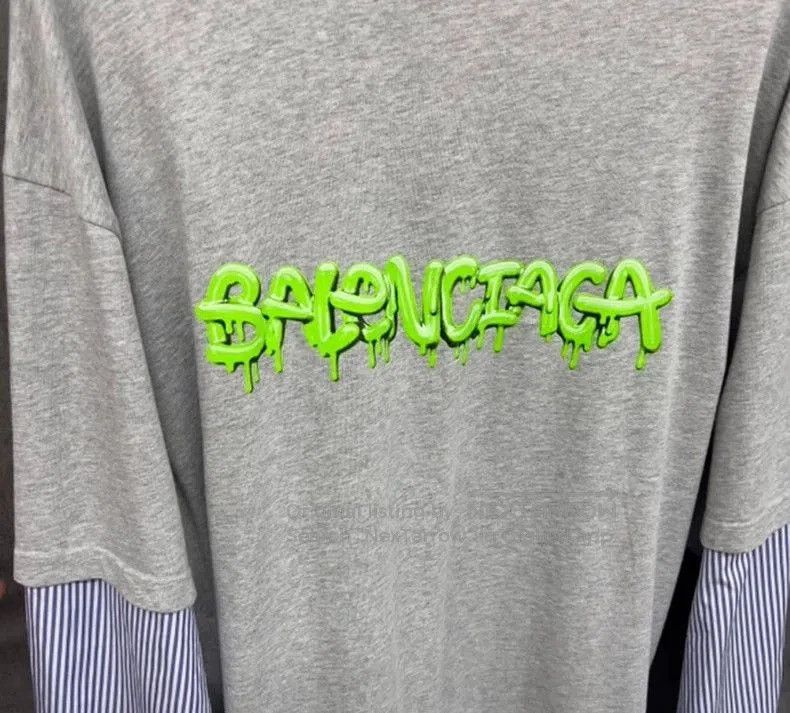 Balenciaga Balenciaga Graffiti Logo Layered Longsleeve. Size US S / EU 44-46 / 1 - 2 Thumbnail
