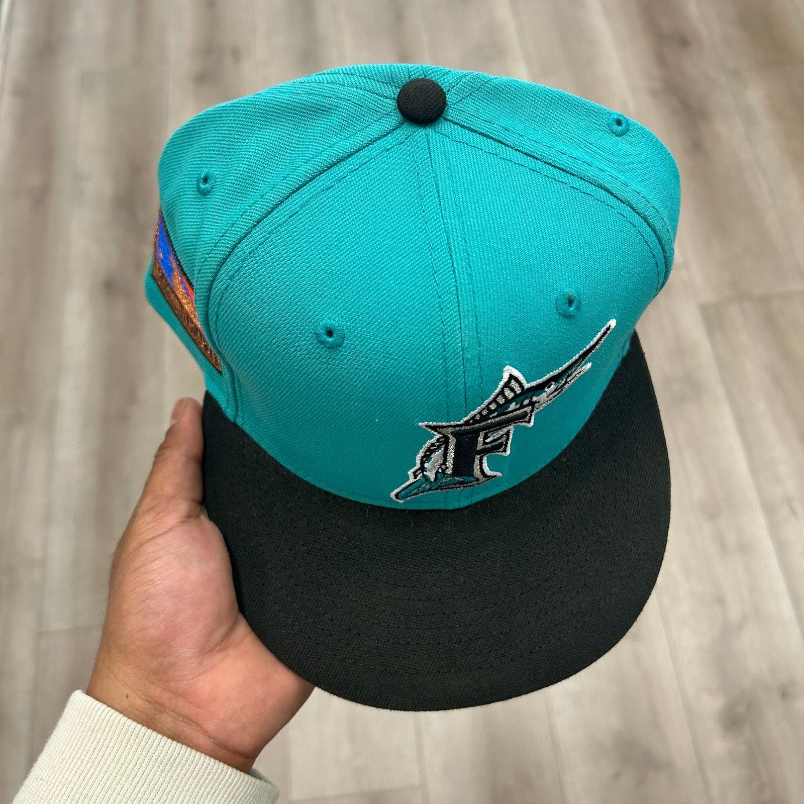 New Era Florida Miami Marlins MLB 125th Anniversary Fitted Hat 7 5/8 Size ONE SIZE - 3 Thumbnail