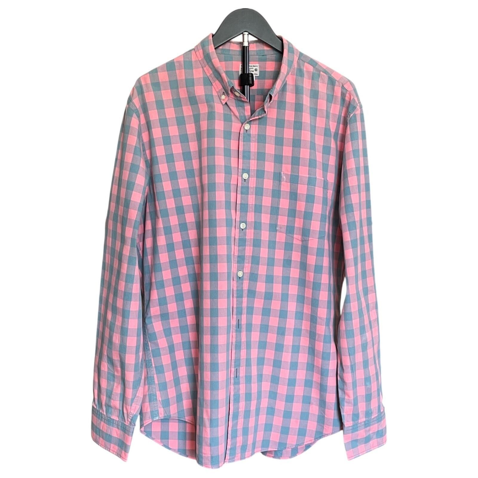 J.Crew J.Crew Men’s XL Orange Gray Check Button Down Shirt CLEAN! Size US XL / EU 56 / 4 - 1 Thumbnail