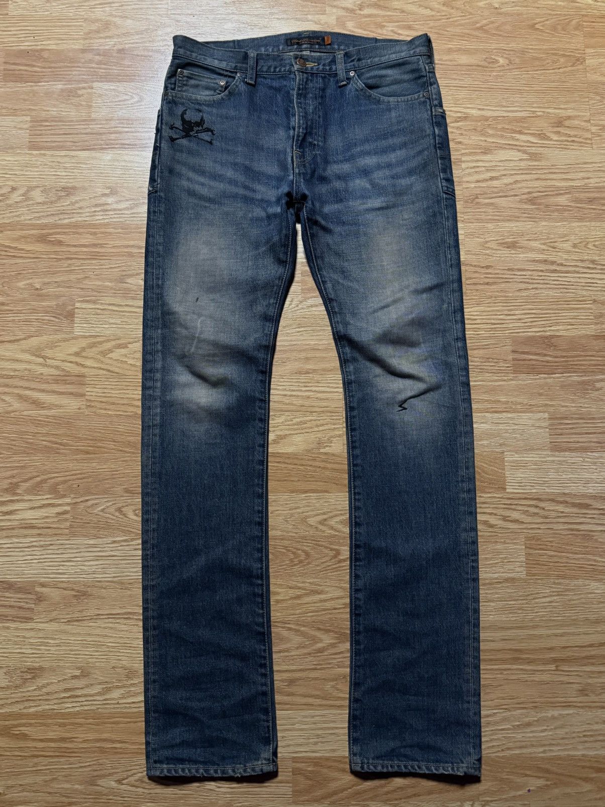 Undercover Undercover AW05 "Arts & Crafts" Skull Jeans Size US 32 / EU 48 - 1 Thumbnail