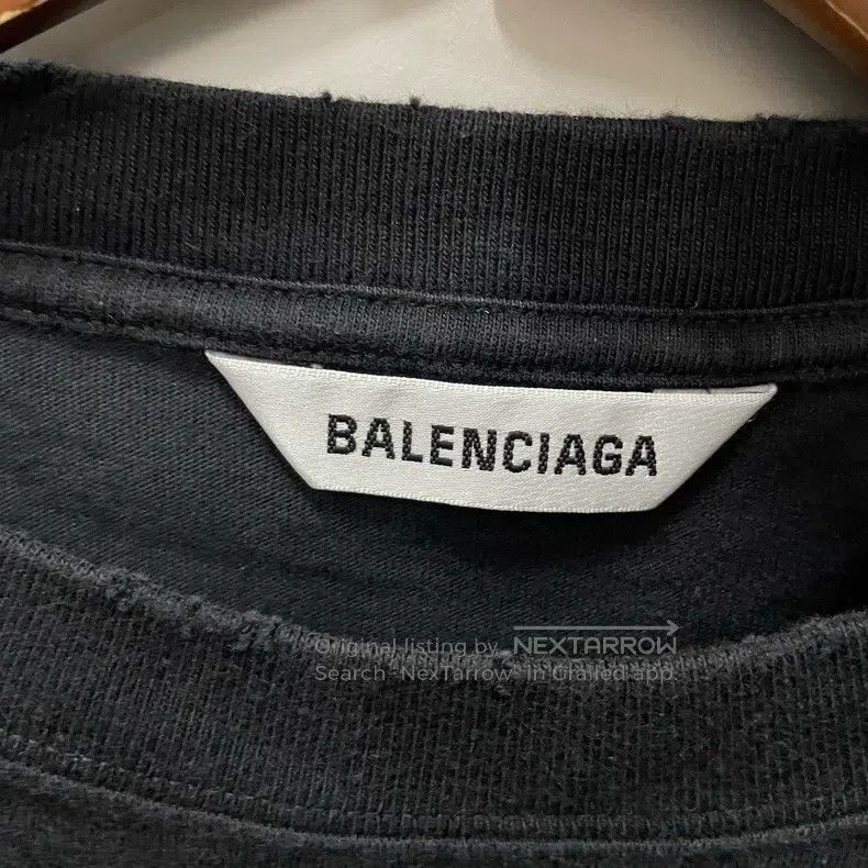 Balenciaga Balenciaga Black Printed Logo Short Sleeve Size US M / EU 48-50 / 2 - 3 Thumbnail