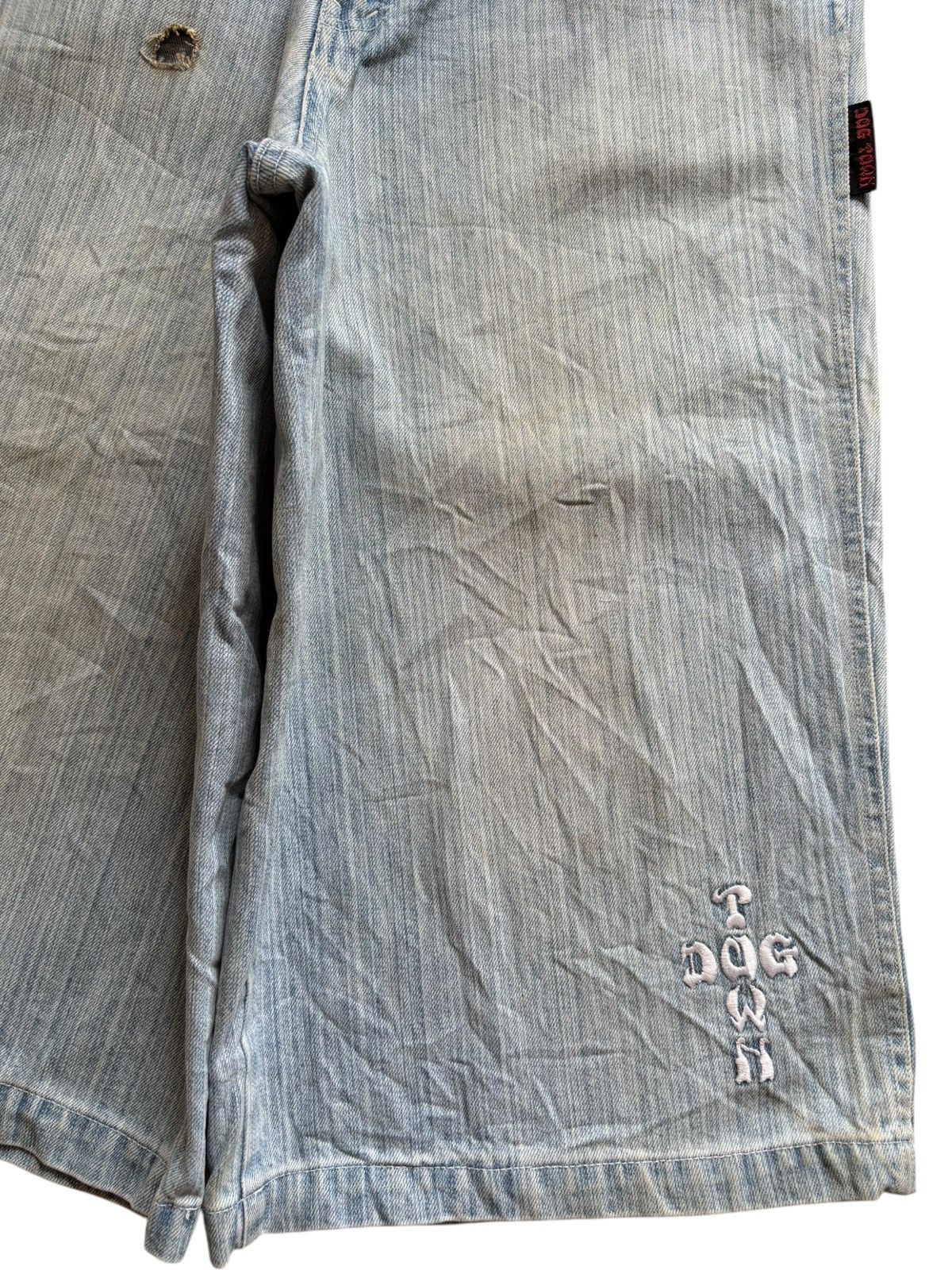 Dogtown × Japanese Brand Vintage Dog Town Mud Wash Distressed Loose Baggy Jorts Size US 32 / EU 48 - 10 Thumbnail