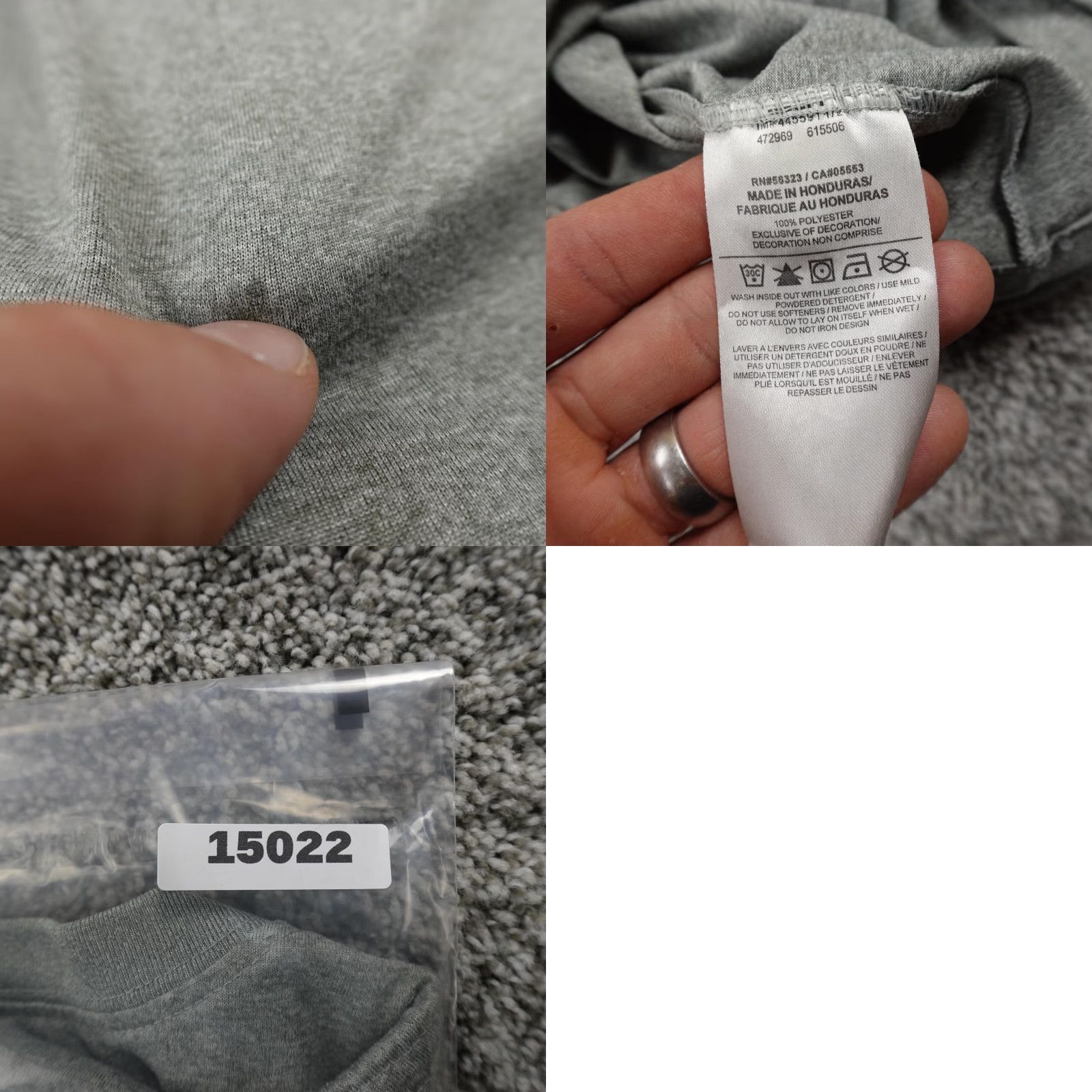 Nike Nike Shirt Mens M Gray Dri-FIT Athletic Tee Lightweight Performance Swoosh Gym Size US M / EU 48-50 / 2 - 8 Thumbnail