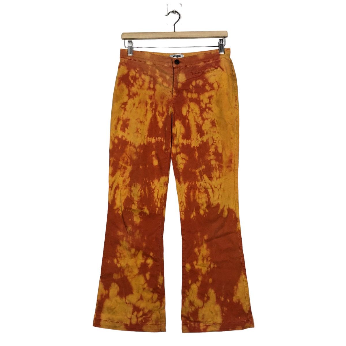 Japanese Brand 🔥Rare Acid Wash Design Trousers Moschino Japan Size 30" / US 8 / IT 44 - 2 Thumbnail