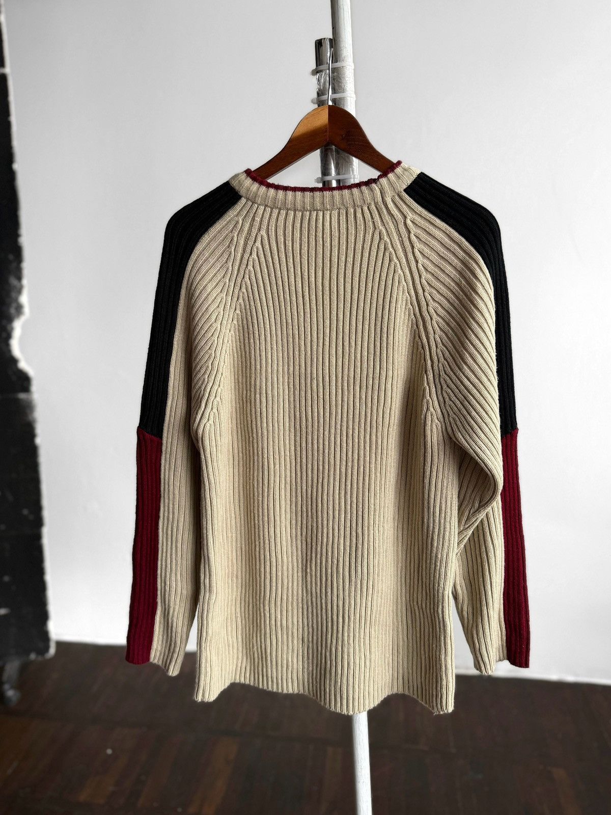 La Martina La Martina Dubai 3 Vintage Beige Heavy Ribbed Knit Sweater Size US M / EU 48-50 / 2 - 2 Thumbnail