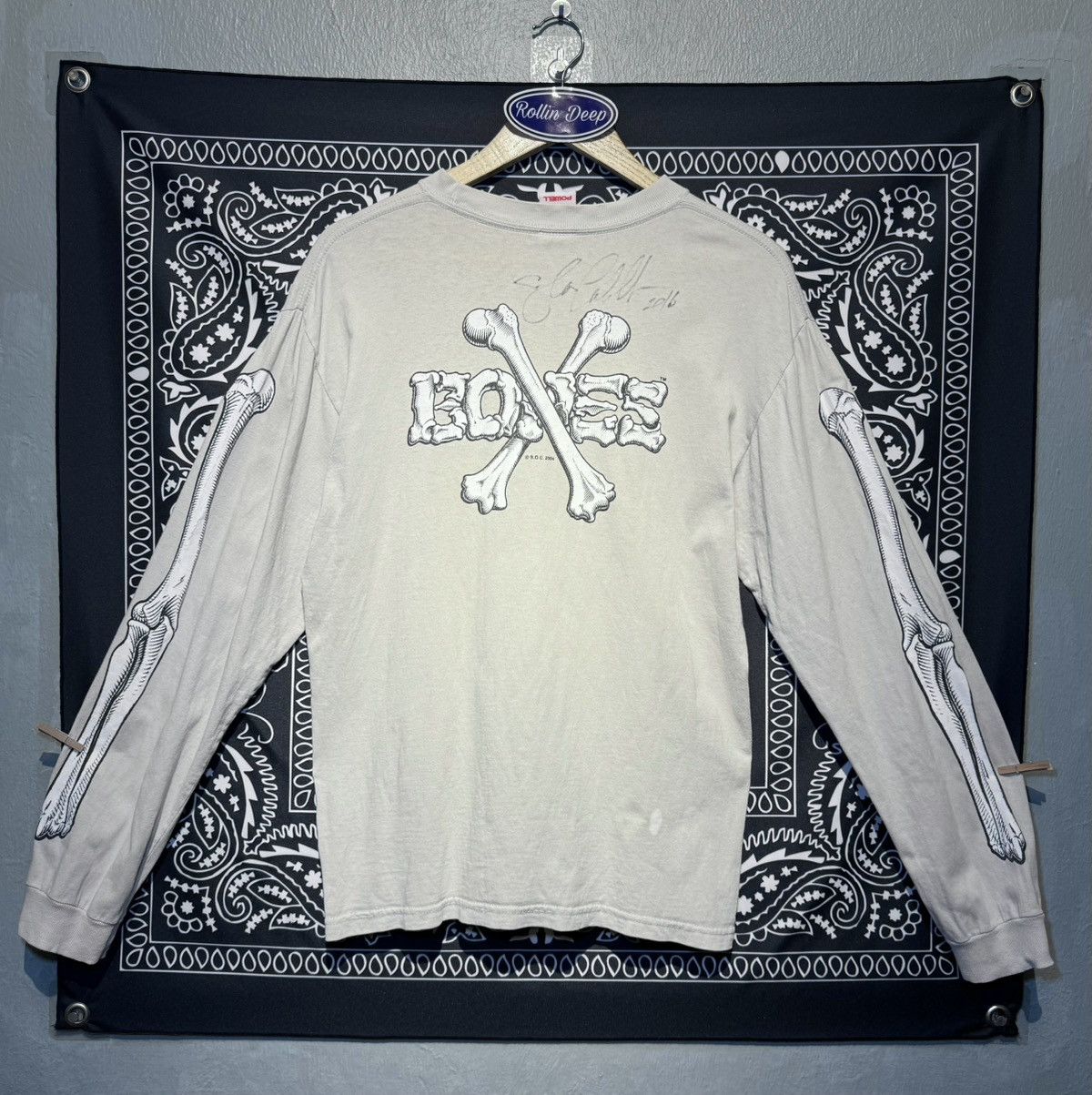 Bones × Powell Peralta Powell Peralta Crossbones Signed By Steve Caballero L/S Size US M / EU 48-50 / 2 - 1 Thumbnail