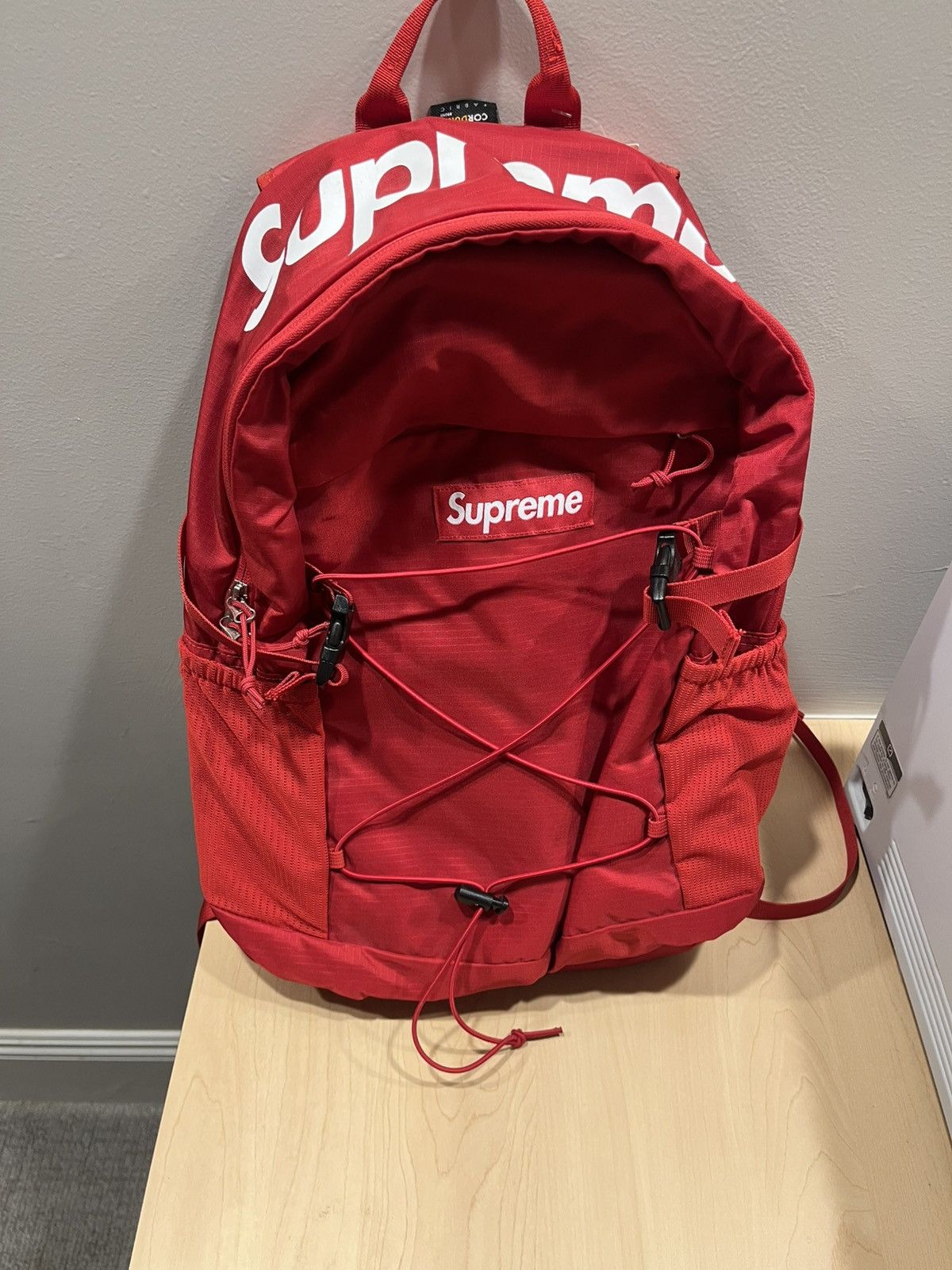 Pre-owned Supreme Red  Backpack 2016