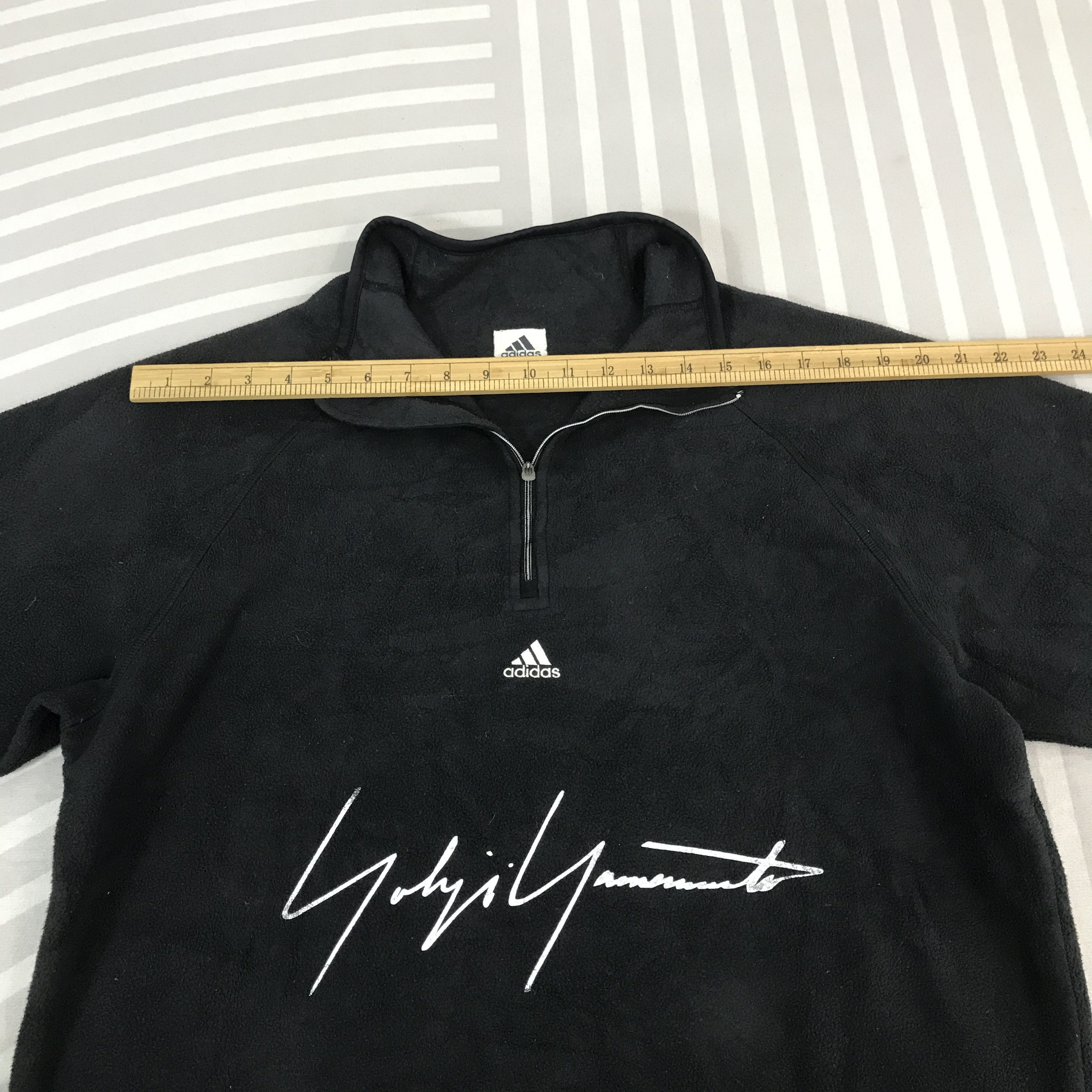 Adidas × Vintage × Yohji Yamamoto Adidas x Yohji Yamamoto fleece custom art sweater Jacket Size US L / EU 52-54 / 3 - 5 Thumbnail