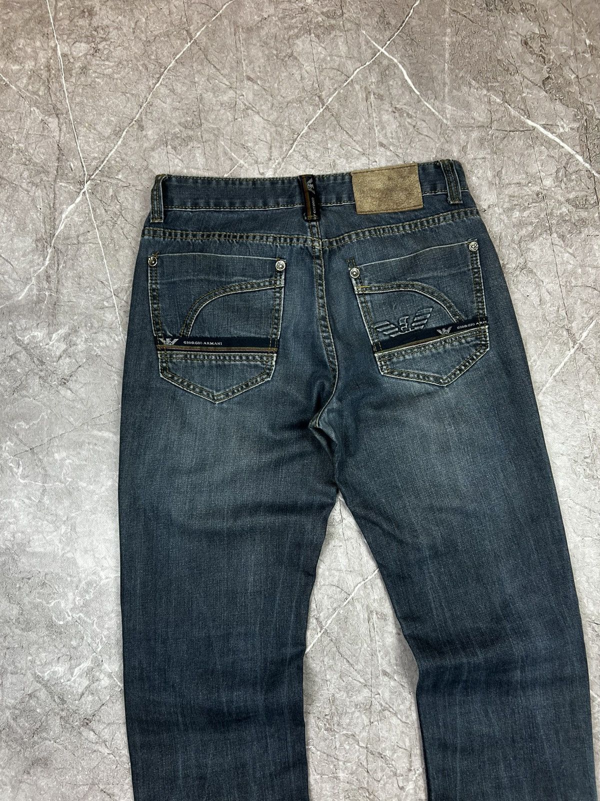 Armani Vintage Armani Jeans Big Logo Denim Pants size 32 Size US 32 / EU 48 - 5 Thumbnail