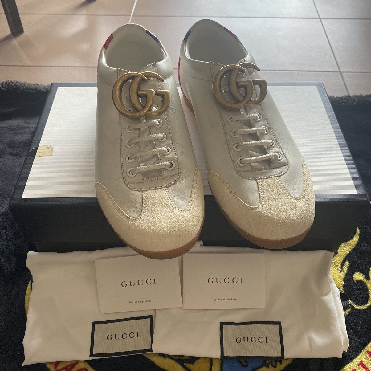 Gucci × Vintage GUCCI GG MARMONT LOW-CUT SNEAKERS Size US 9 / EU 42 - 9 Thumbnail