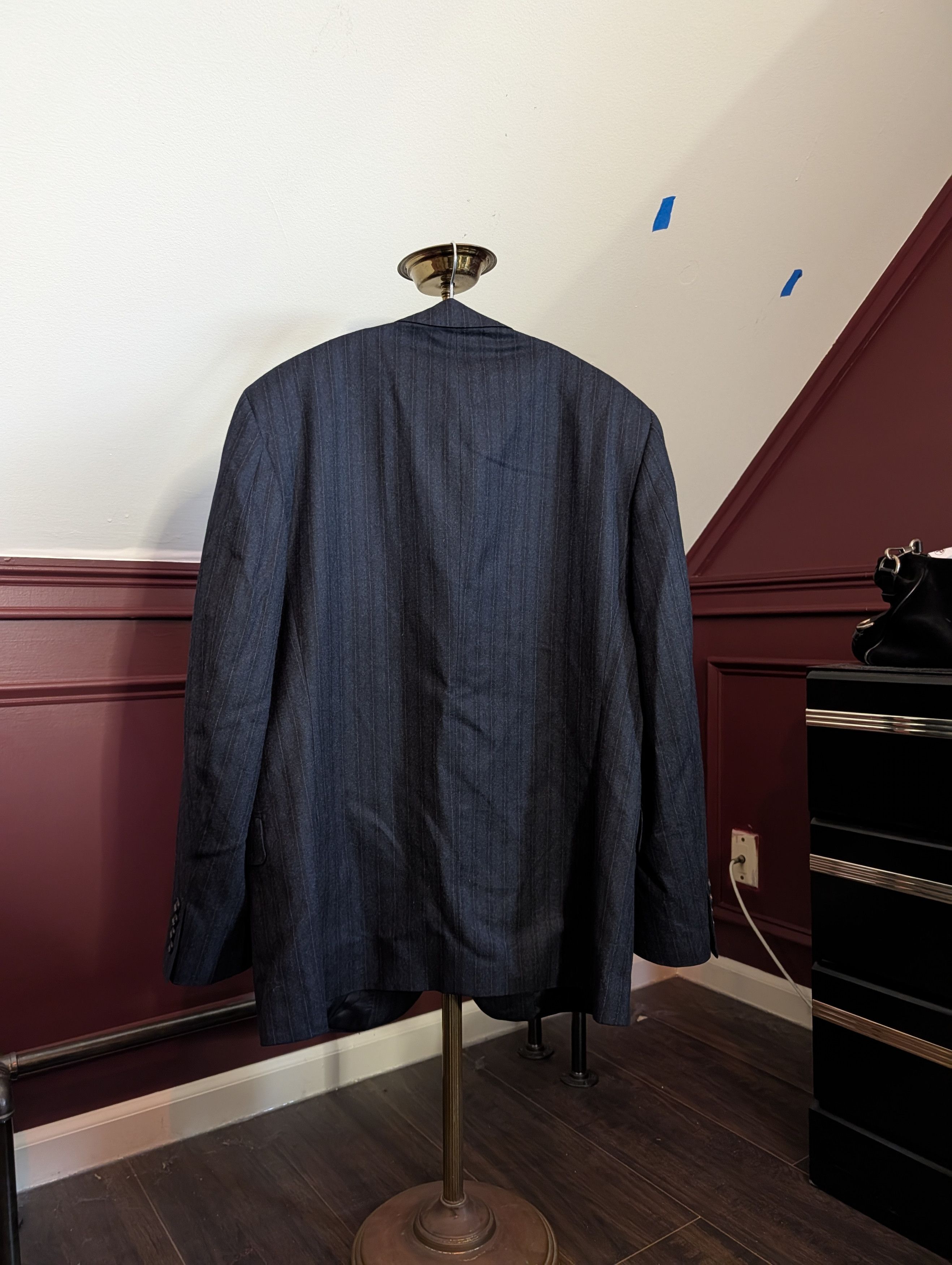 Vitale Barberis Canonico VALENTINE Flannel Barberis super 120s wool jacket Italy Size 40R - 6 Thumbnail