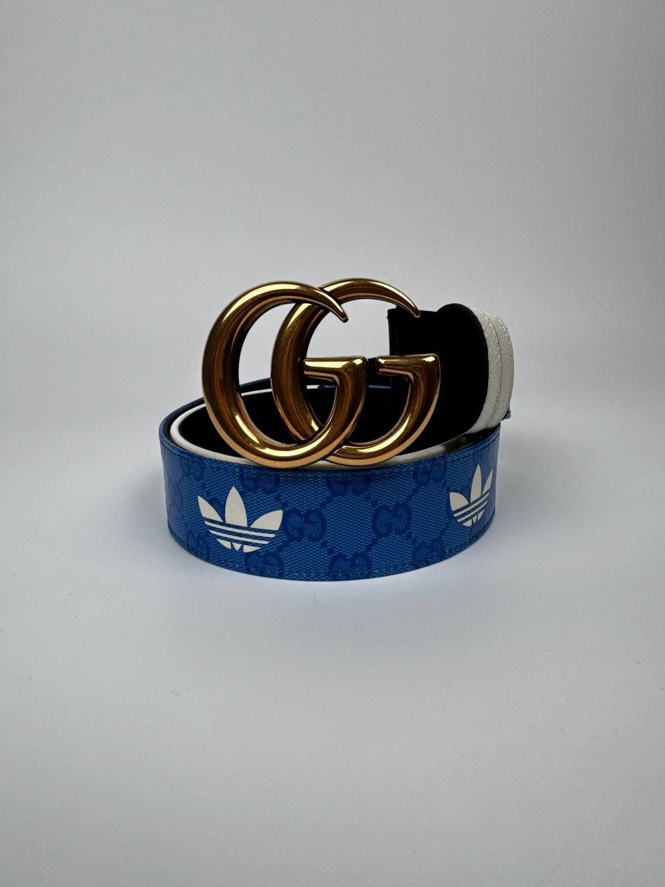 Gucci Gucci Adidas GG Monogram leather belt Size 30 - 1 Thumbnail