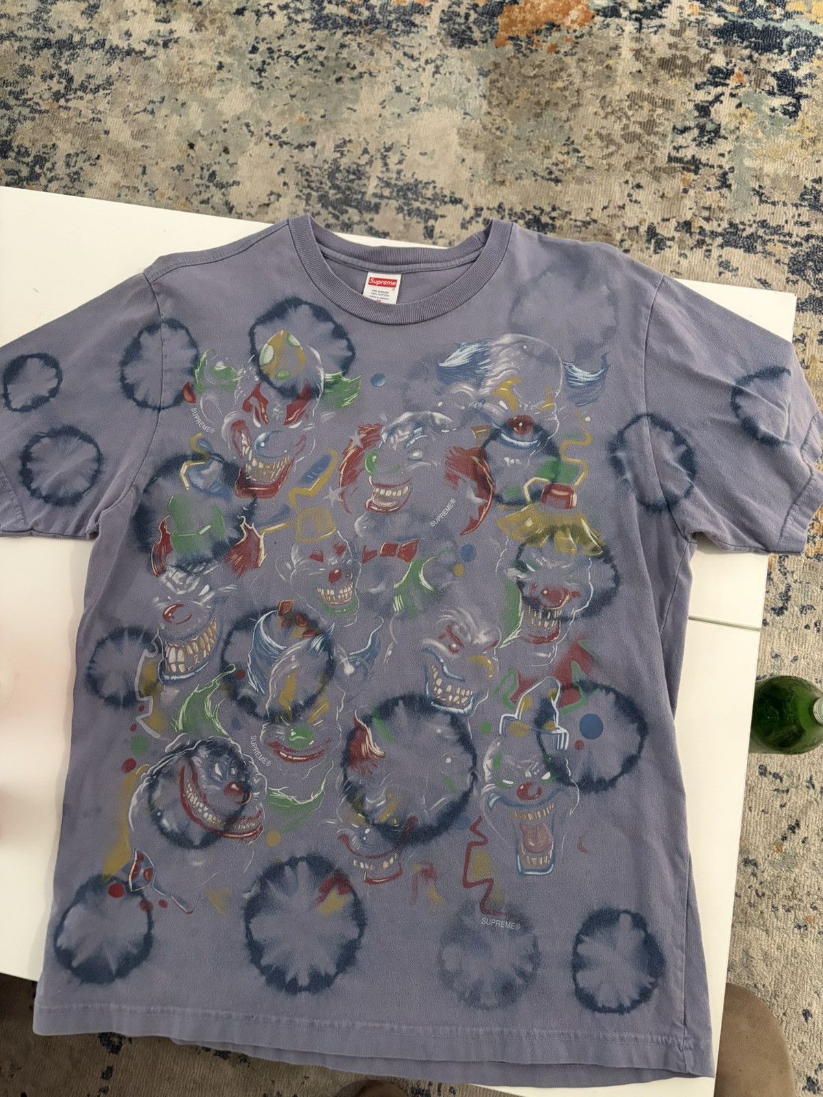 Supreme Supreme Liquid Blue Clowns Tee Size US M / EU 48-50 / 2 - 1 Thumbnail