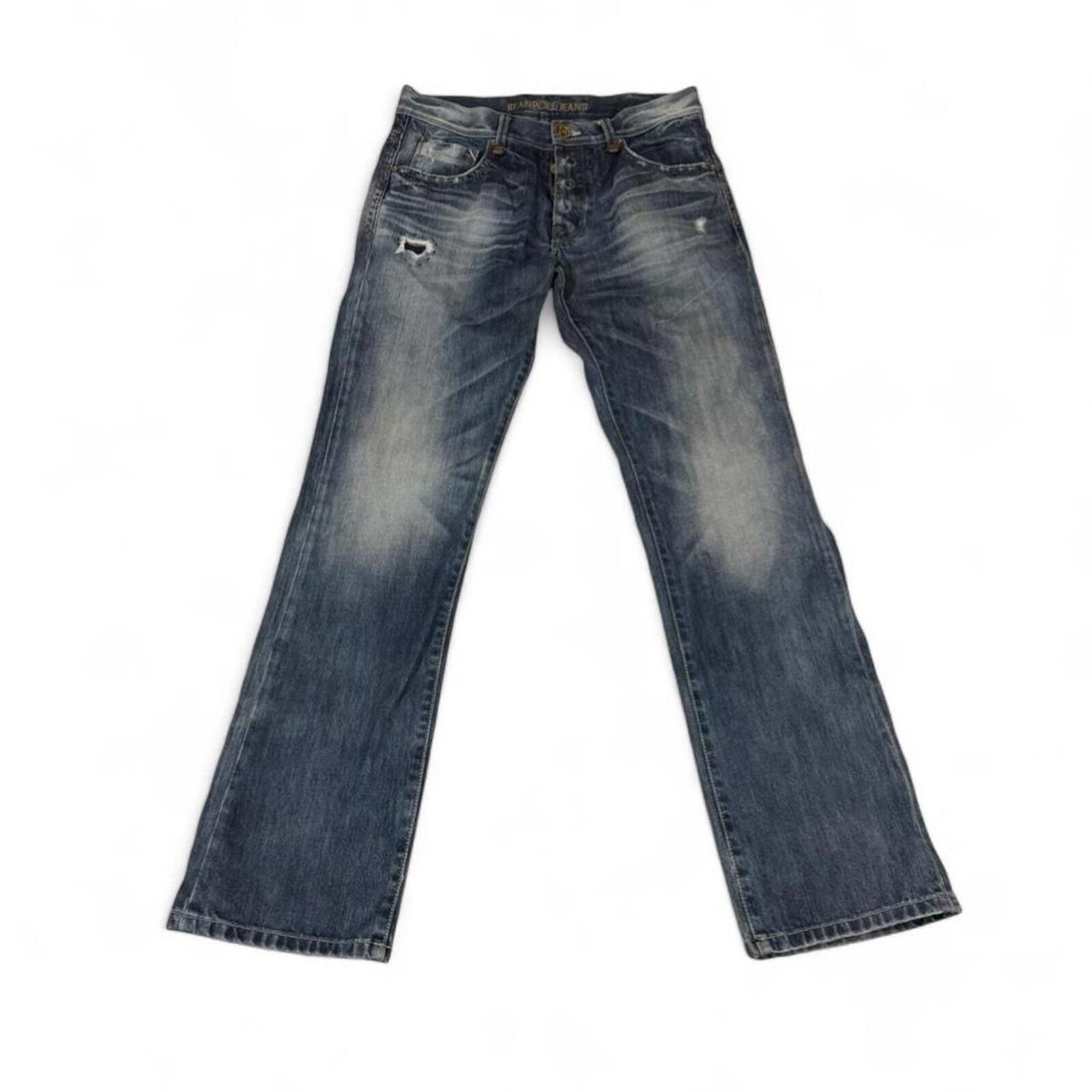 True Religion Beanpole blue denim jeans with embroidered logo Size 32" / US 10 / IT 46 - 3 Thumbnail