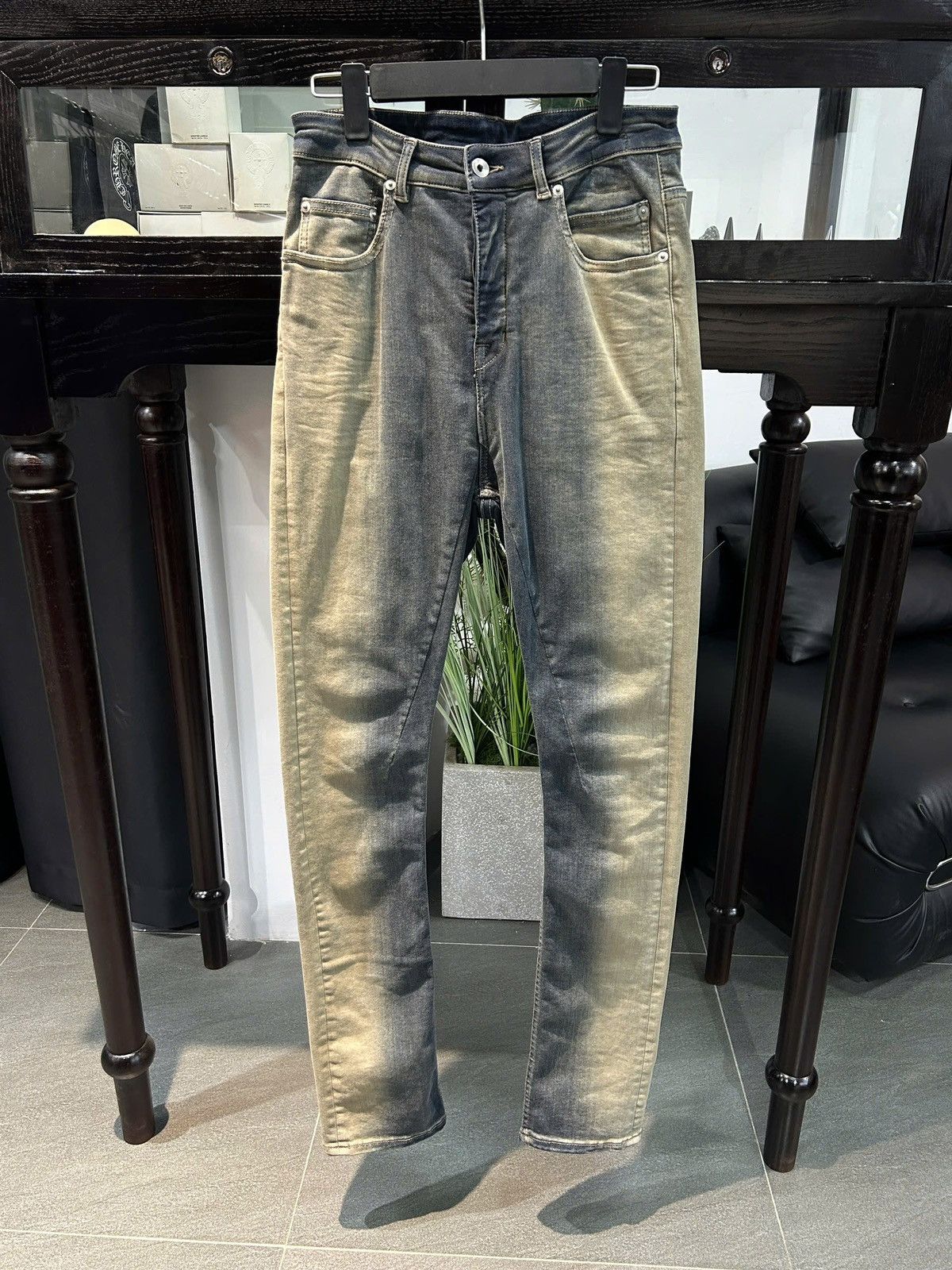 Rick Owens Drkshdw Rick Owens Drkshdw Detroit Cut Mineral Pearl Degrade Size US 29 - 1 Thumbnail