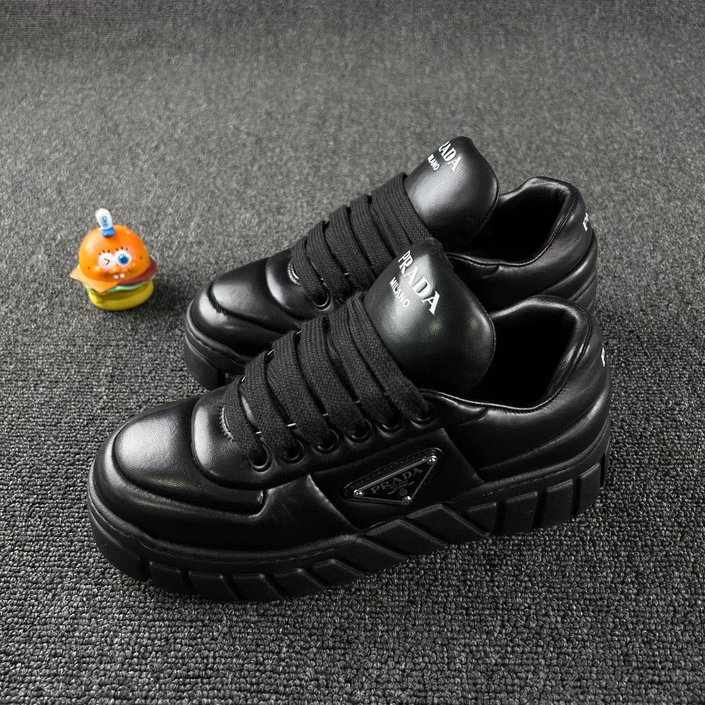 Prada Prada Women's 35 Black Platform Dad Shoe HB6331 Size US 4.5 / IT 34.5 - 1 Thumbnail