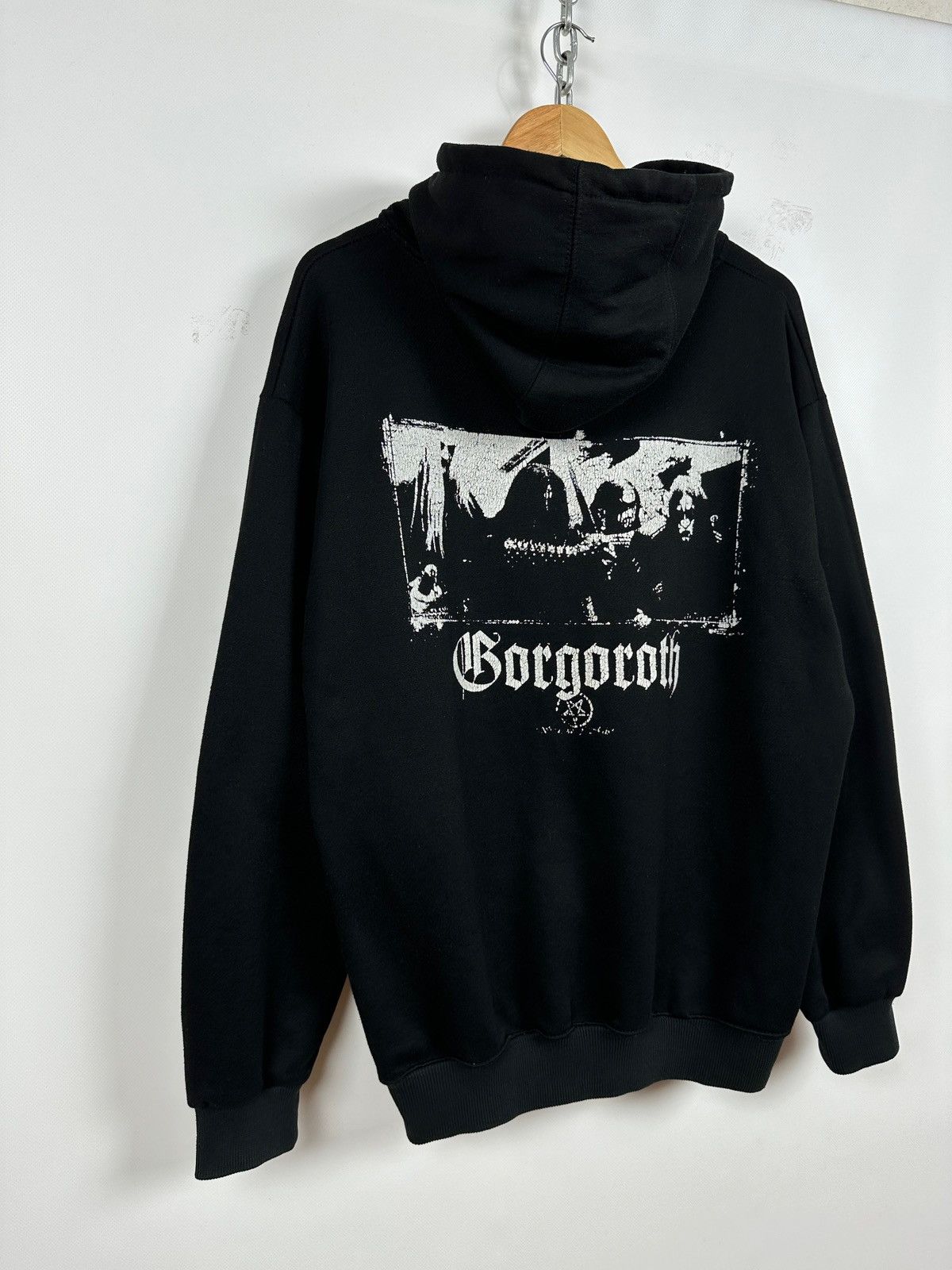 Band Tees Vintage Gorgoroth Antichrist Very Rare Black Metal Hoodie Size US XL / EU 56 / 4 - 5 Thumbnail