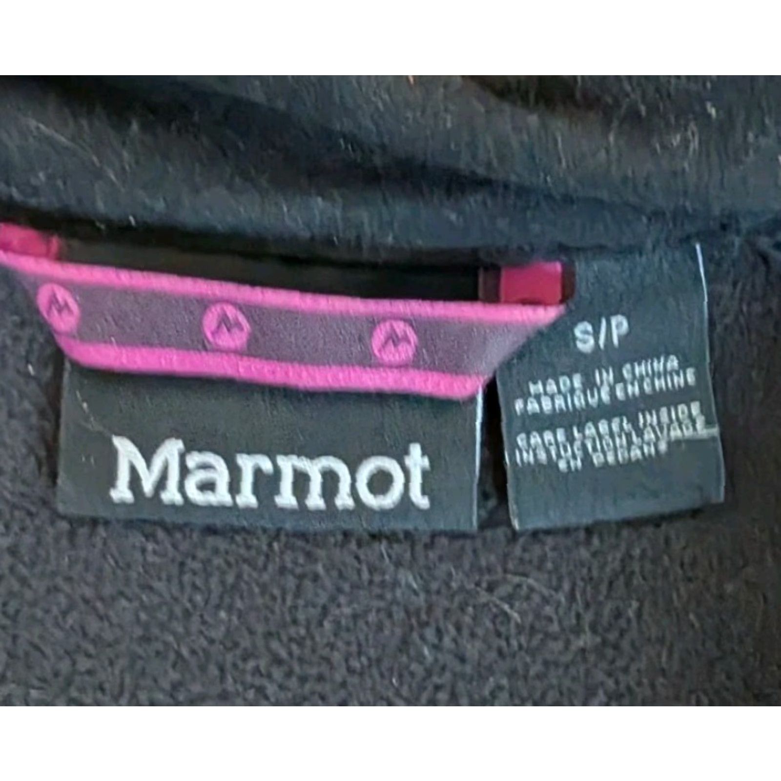 Marmot MARMOT Women's Small Maroon Zip Up Faux Fur Hooded Light Winter Jacket Coat Size S / US 4 / IT 40 - 7 Thumbnail