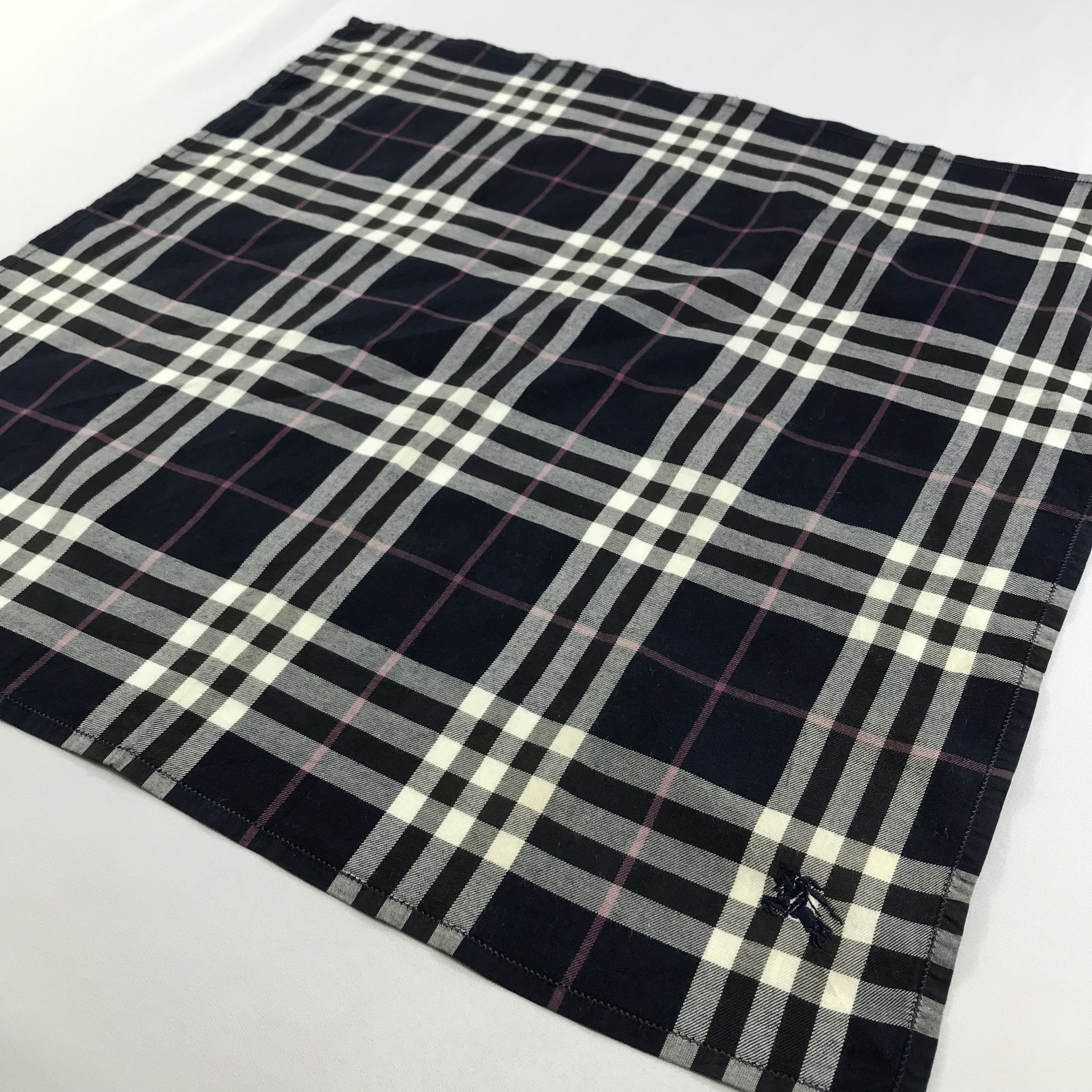 Burberry × Vintage Burberry Bandana / Handkerchief / Neckerchief - S2630 Size ONE SIZE - 2 Thumbnail